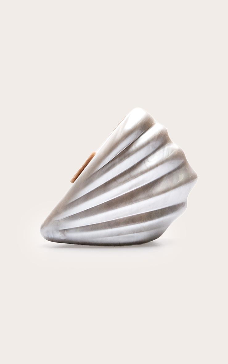 Pearl Abstract Shell Hard Clutch Bag Product Image