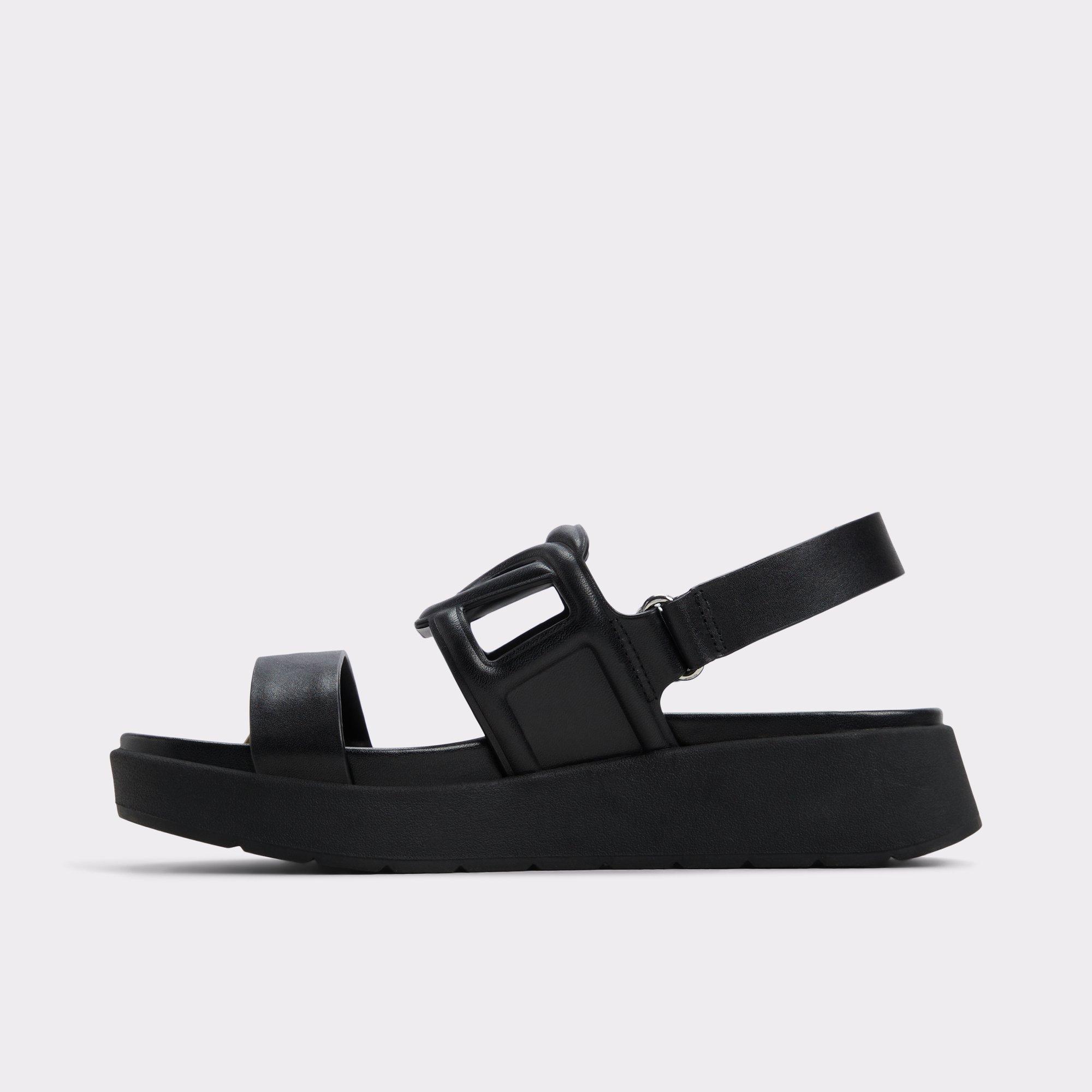 Onuvia Black Women's Footbed sandals | ALDO US Product Image