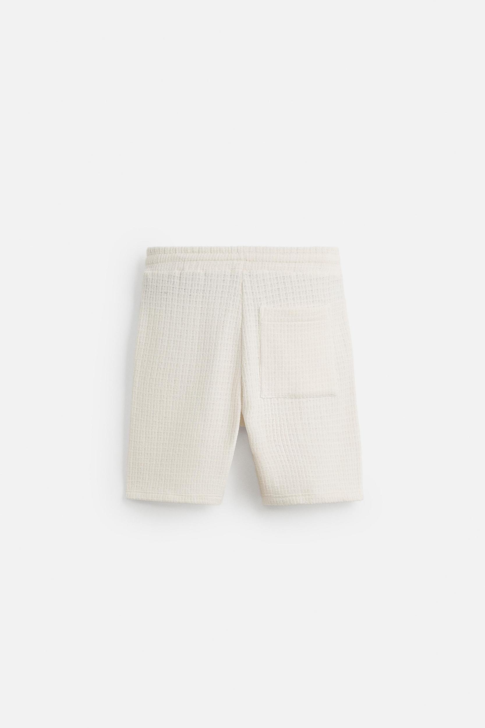 TEXTURED JOGGER SHORTS Product Image