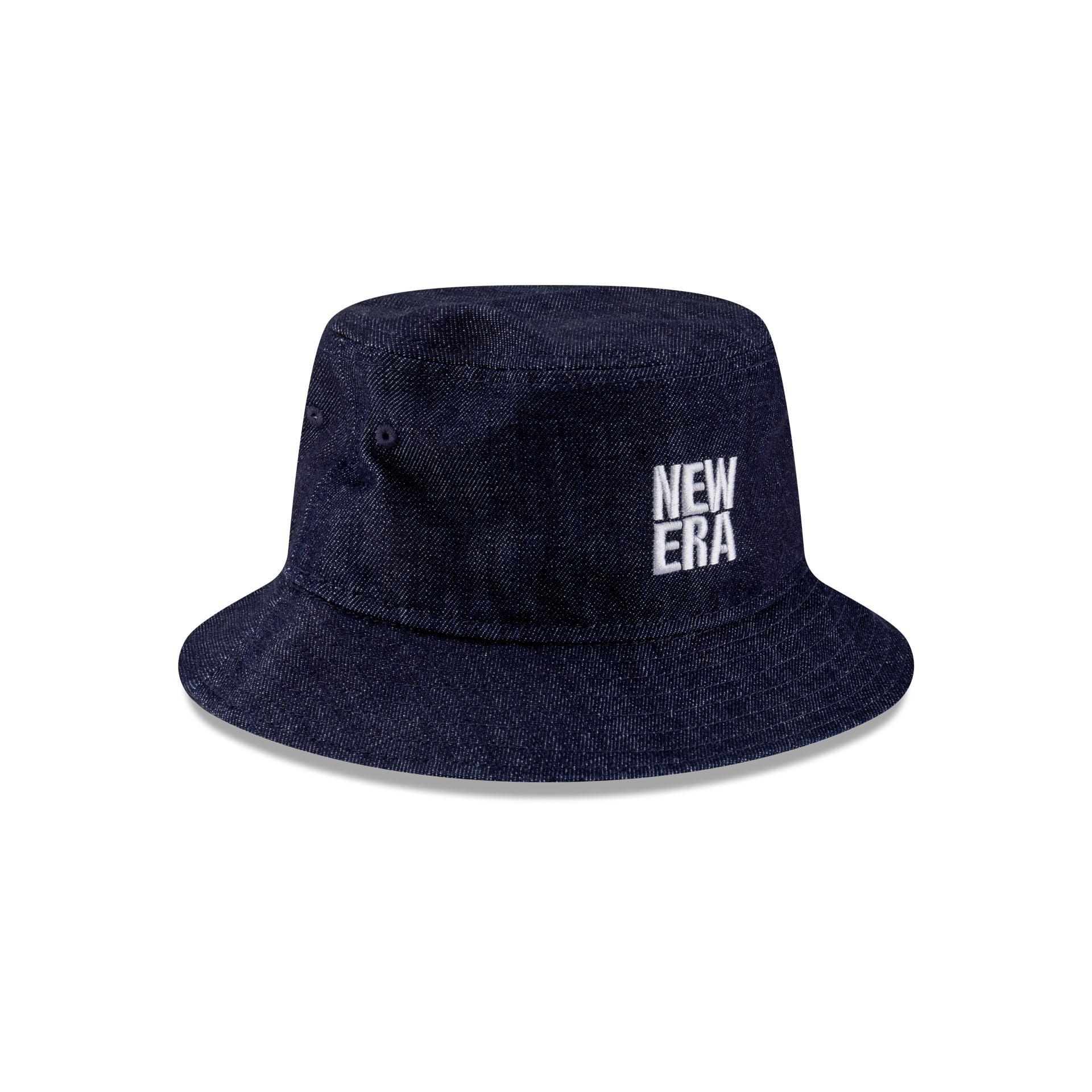 New Era Cap Square Logo Light Denim Bucket Hat Male Product Image