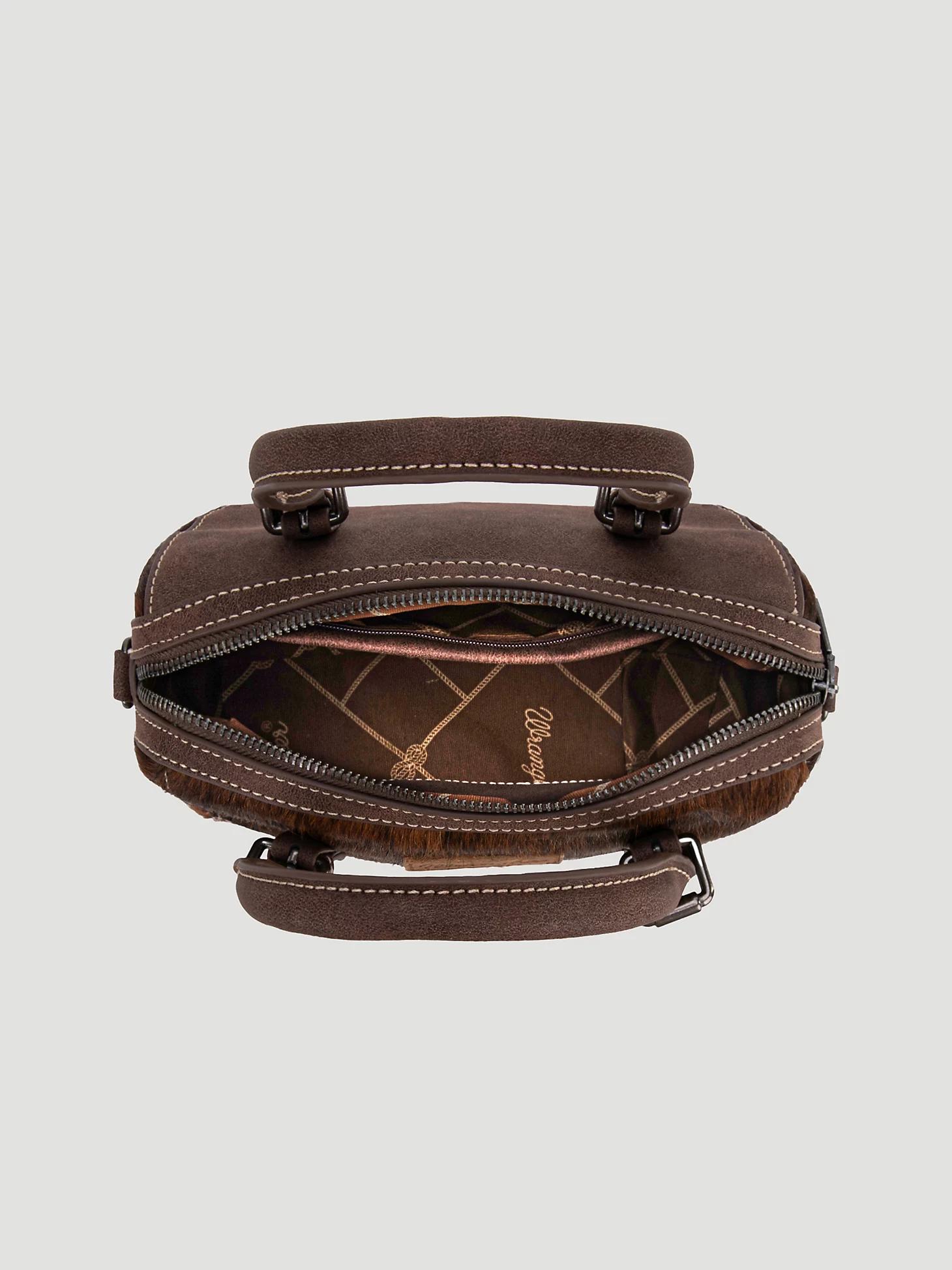 Genuine Hair-On Cowhide Barrel Bag | Women's ACCESSORIES | Wrangler® Product Image