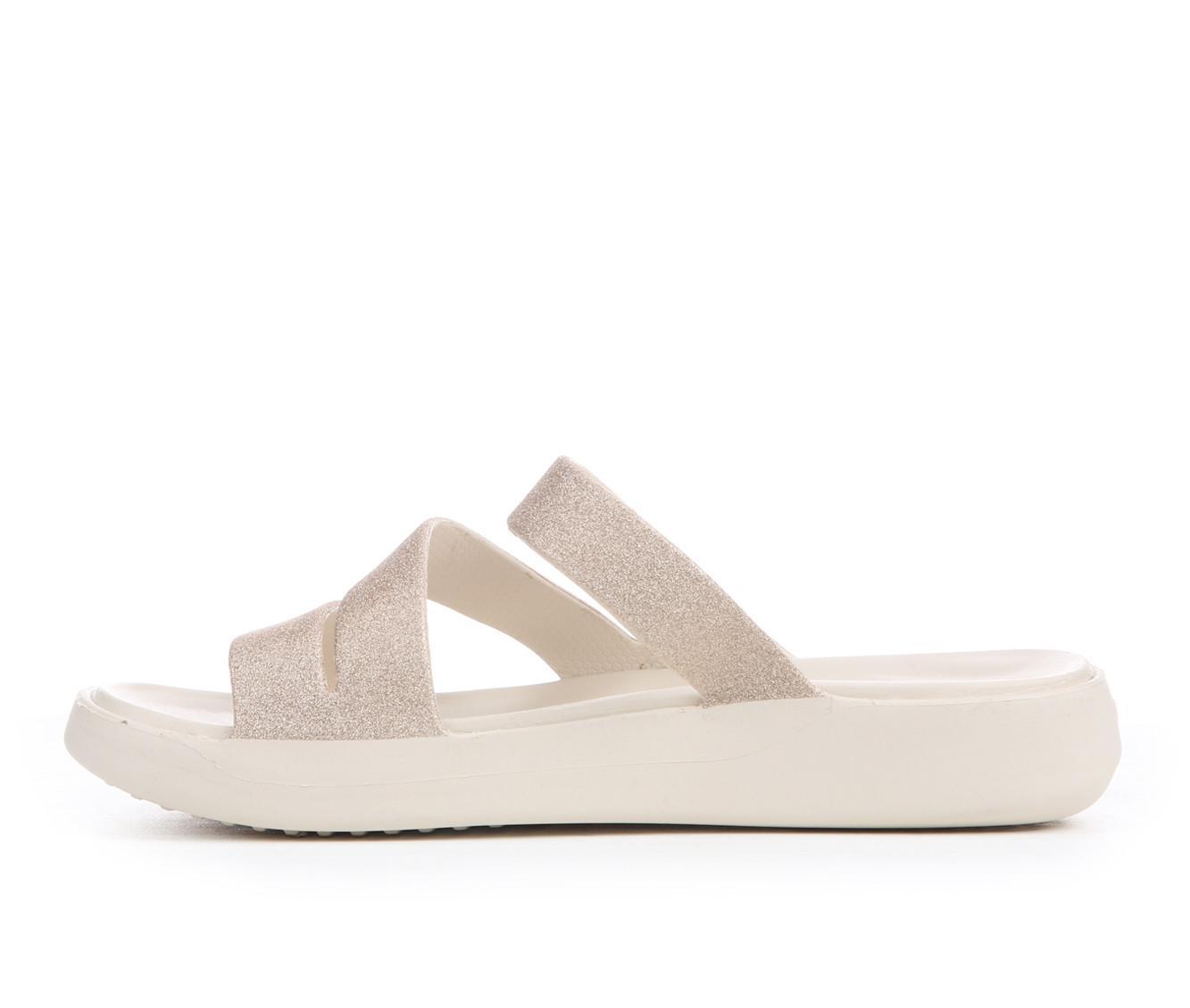 Women's Crocs Getaway Glitter Strappy Sandals Product Image