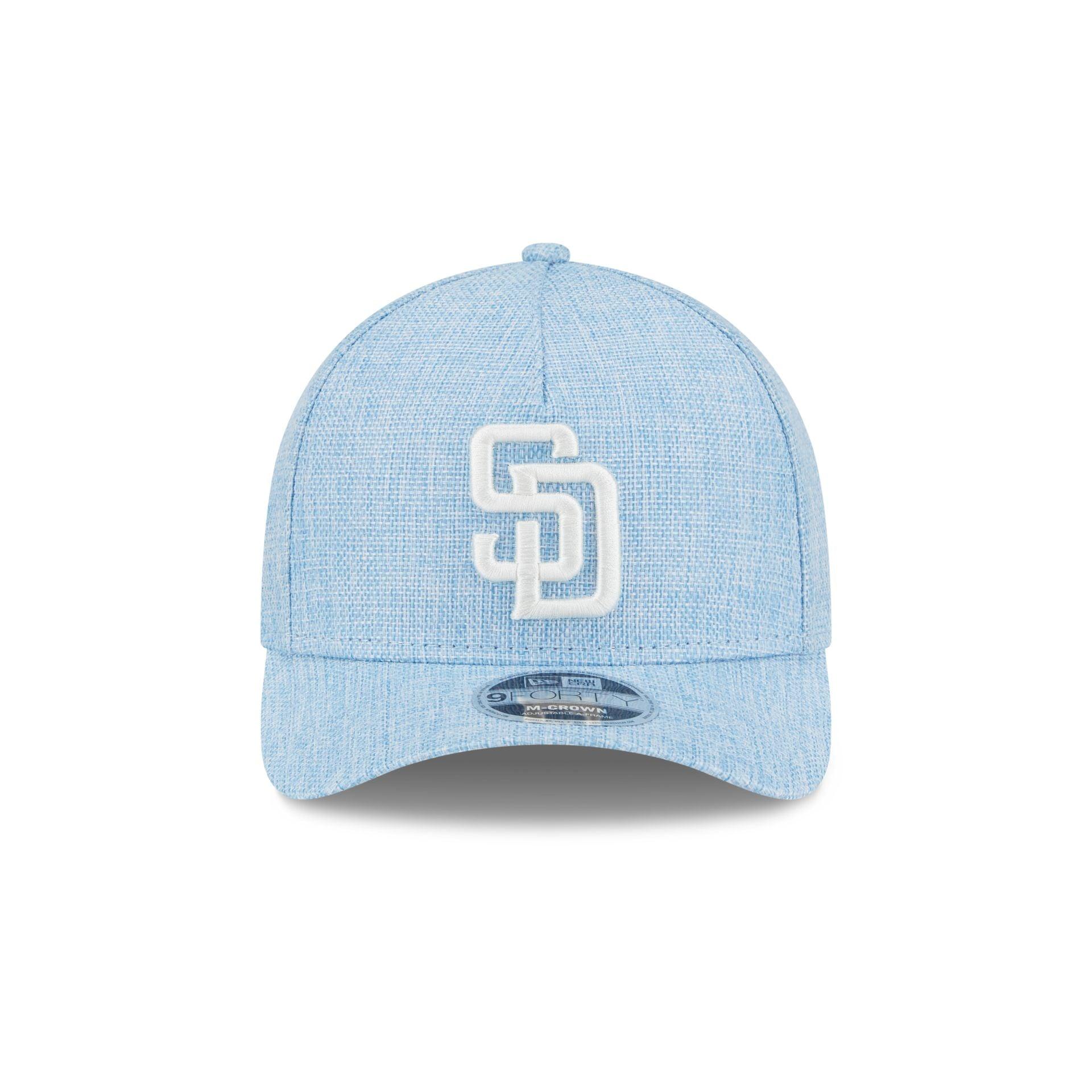 San Diego Padres Cotton Weaver Blue 9FORTY M-Crown A-Frame Snapback Hat Male Product Image