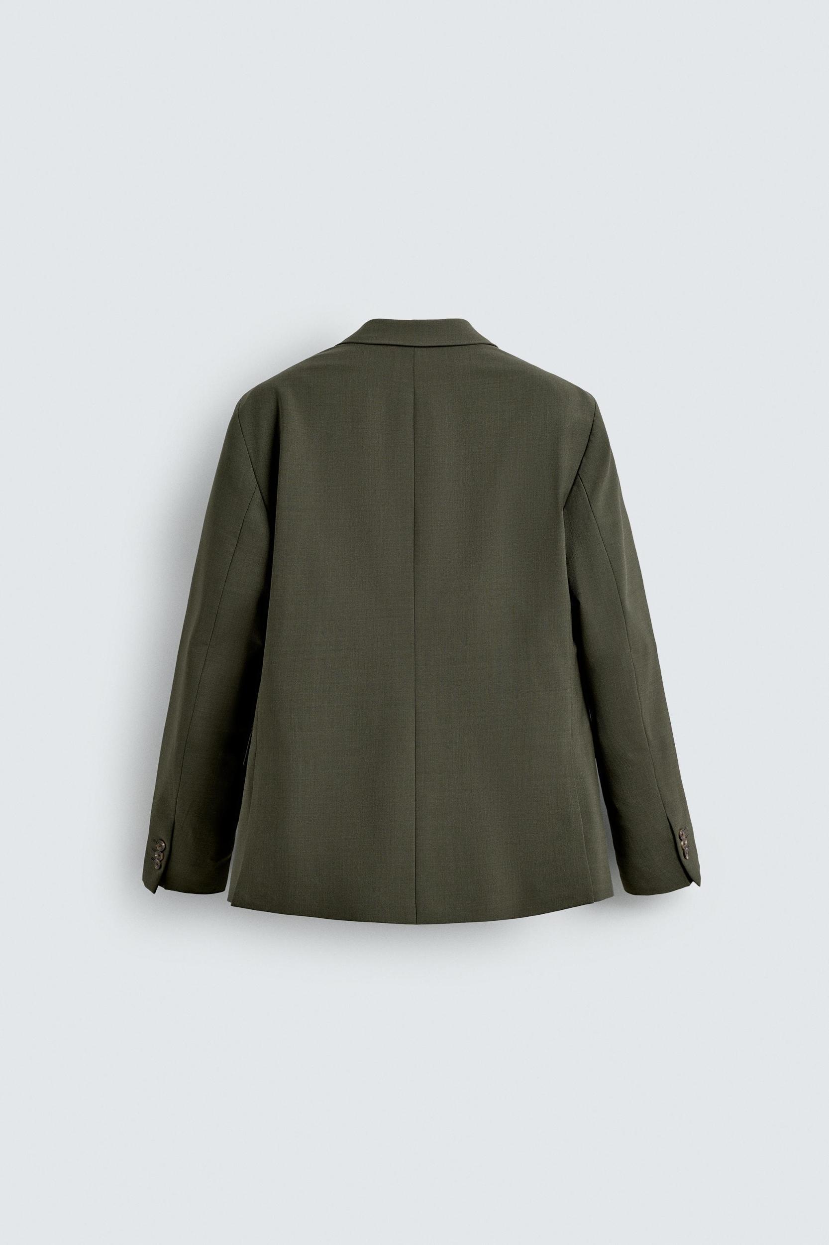 WOOL DOUBLE BREASTED SUIT BLAZER Product Image