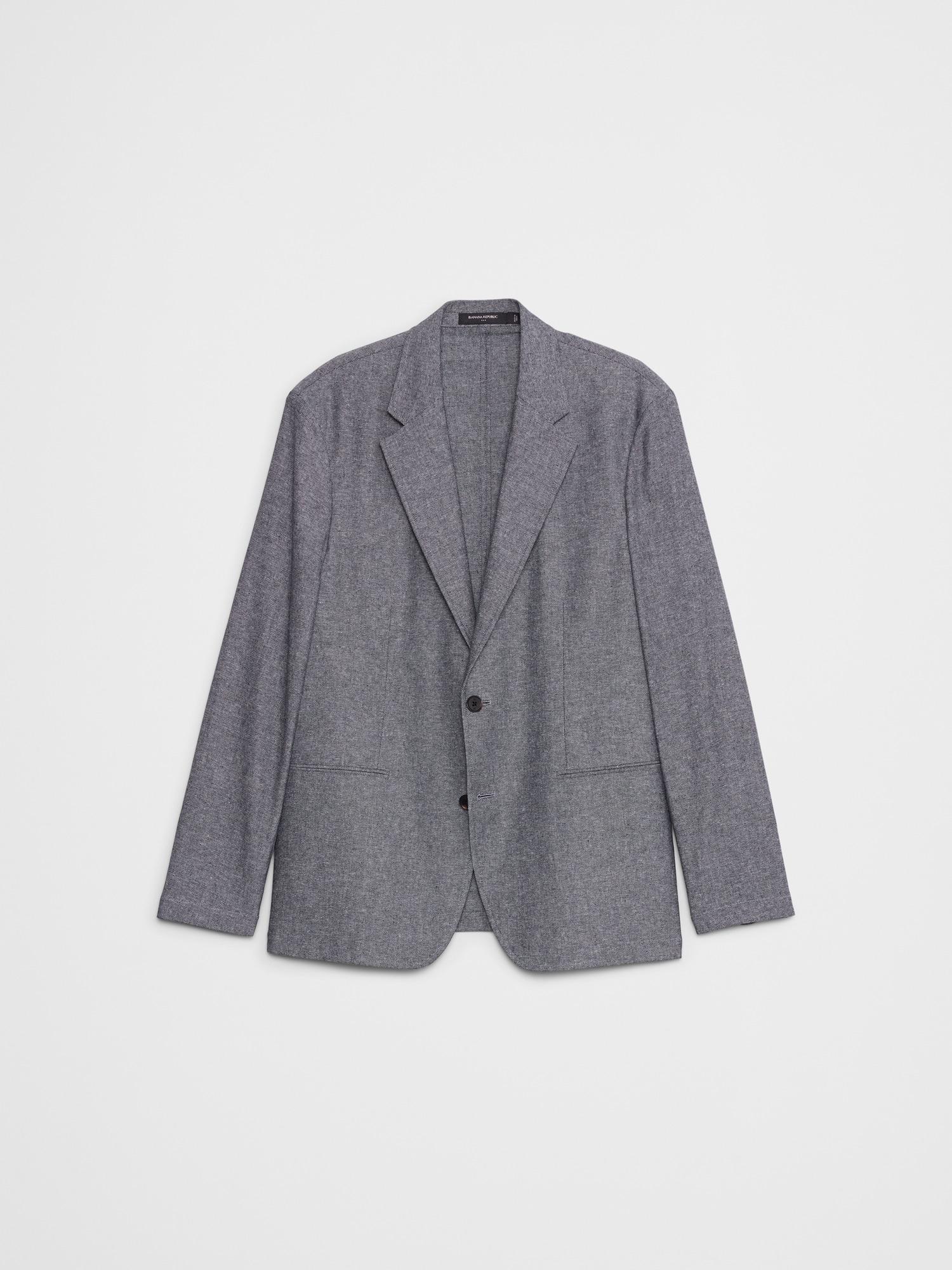 Tailored-Fit Linen-Blend Twill Jacket Product Image