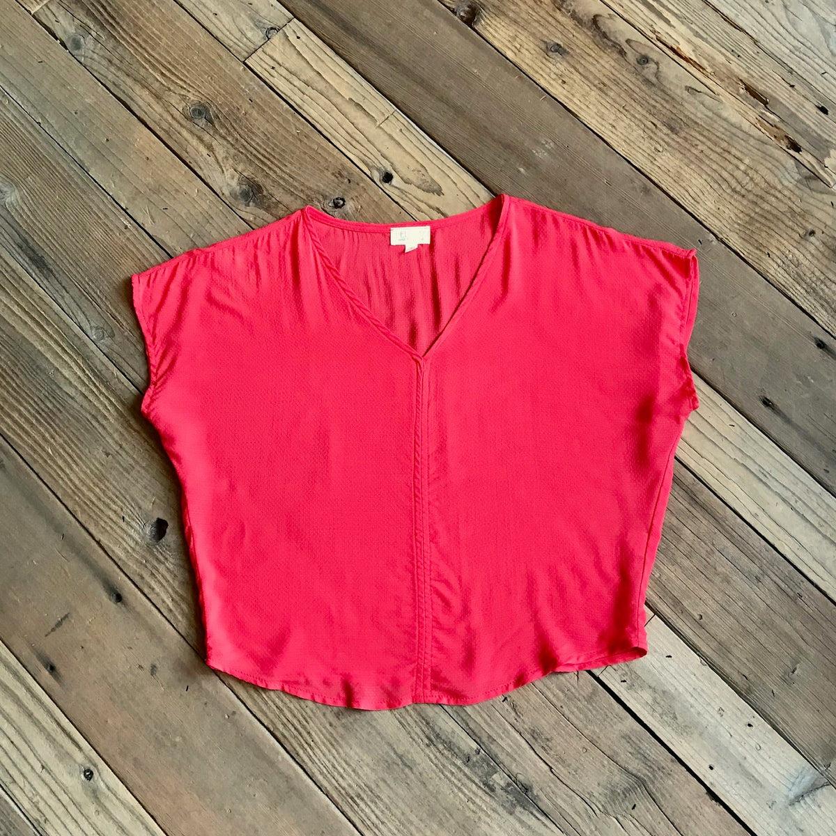 Dolman Top in Electric Coral Product Image