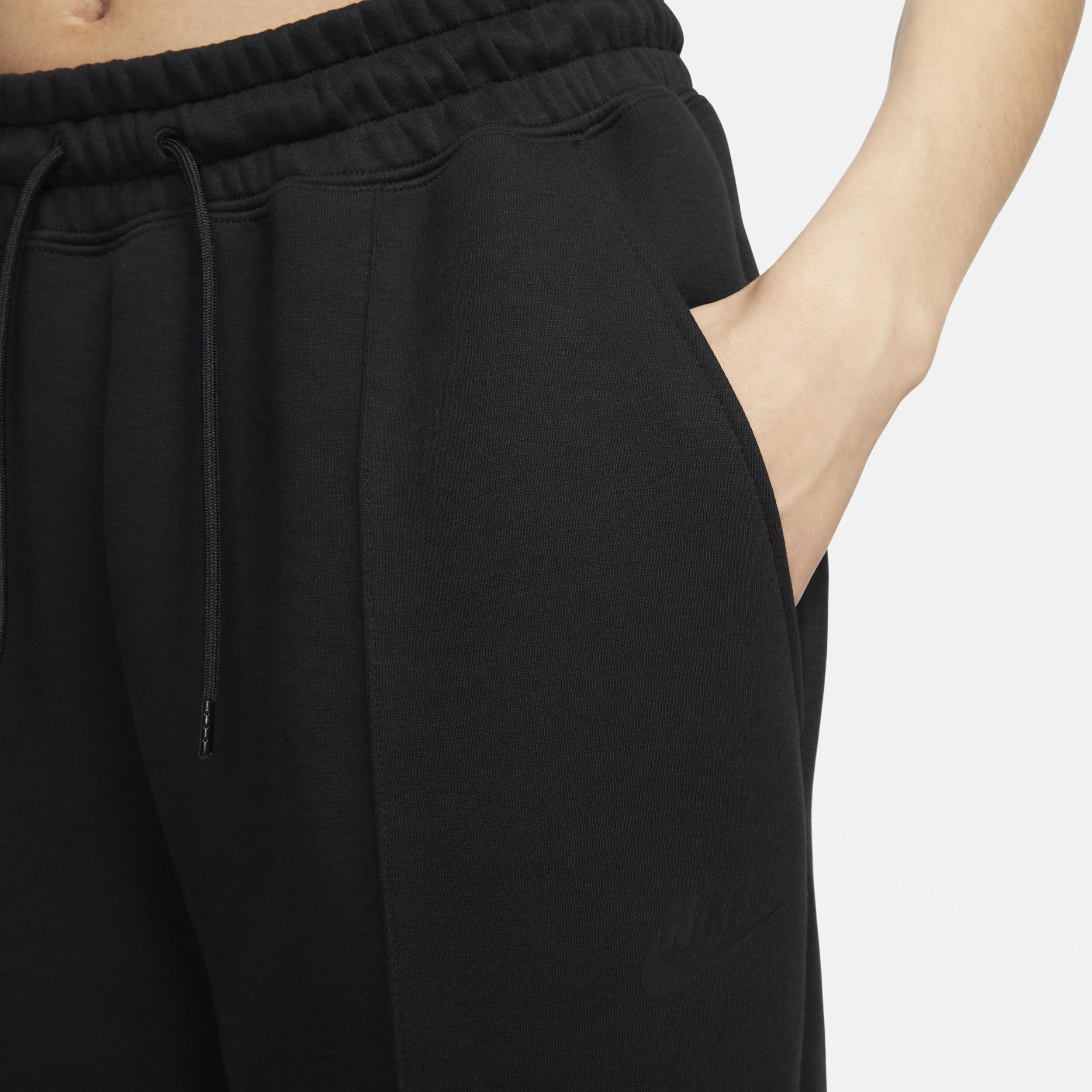 Womens Nike Sportswear Tech Fleece Mid-Rise Jogger Pants | FB8330-010 Product Image