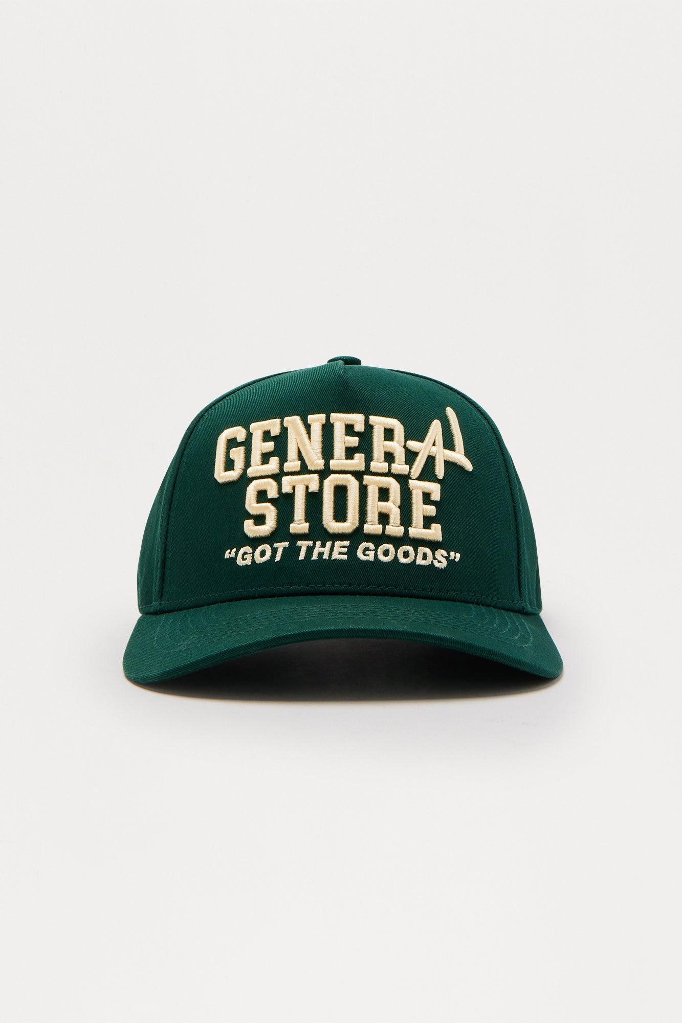 General Store Structured Snapback Hat - Green Male Product Image