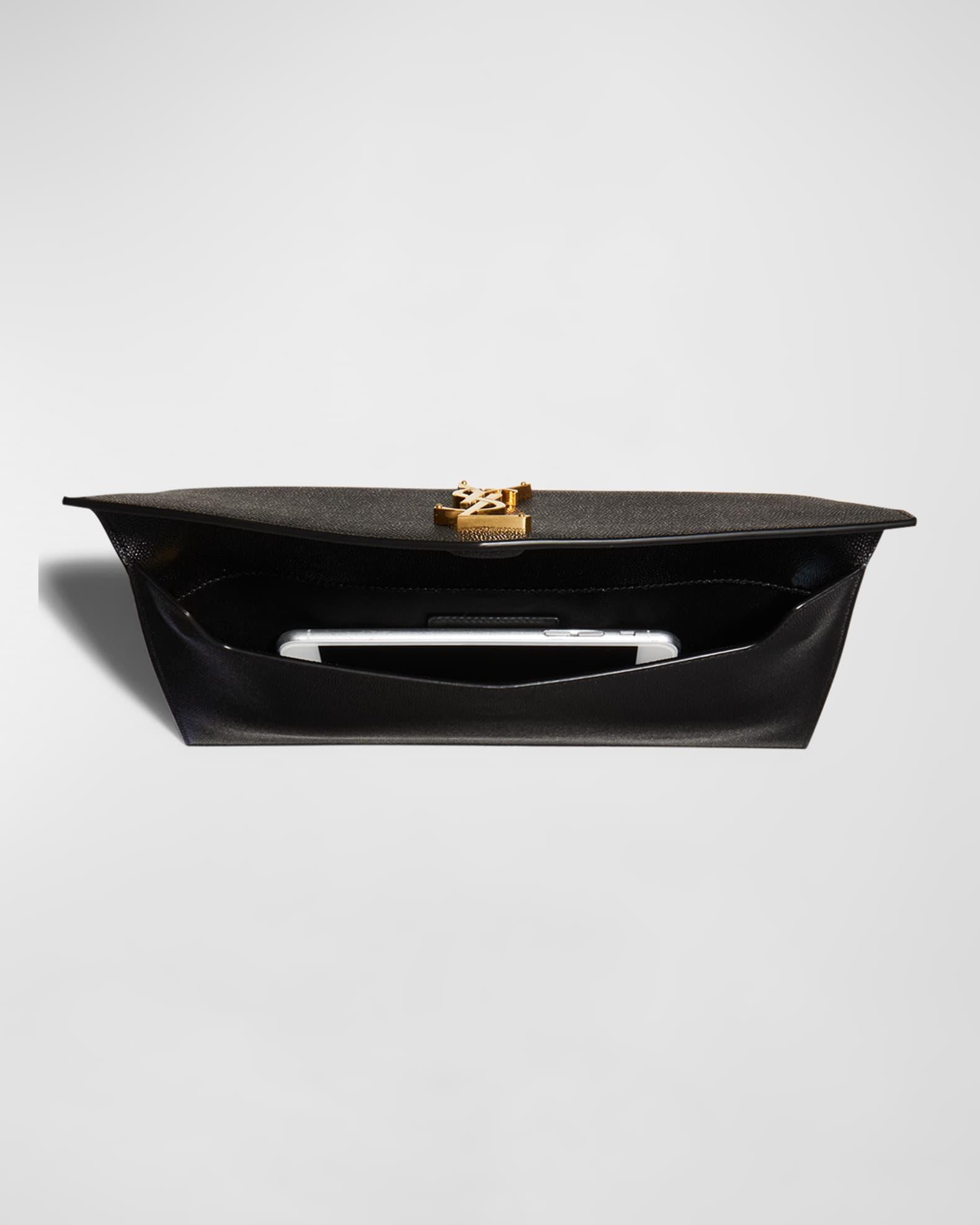 Uptown YSL Pouch in Grained Leather Product Image