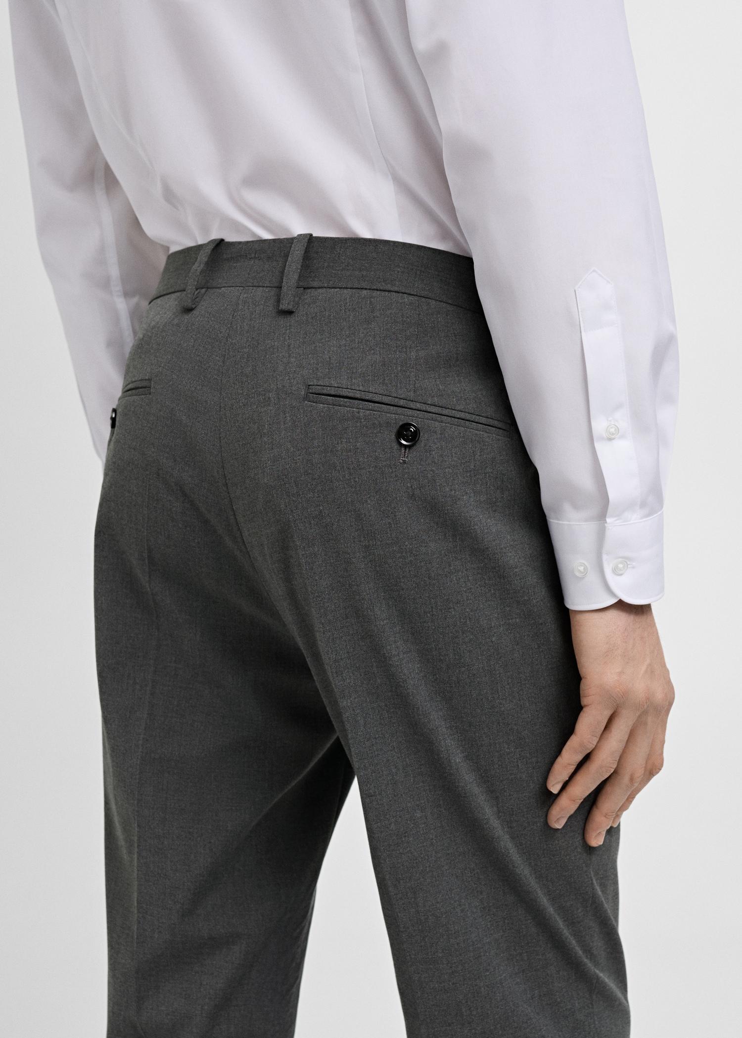 Monaco slim-fit suit pants - Men | MANGO USA Product Image