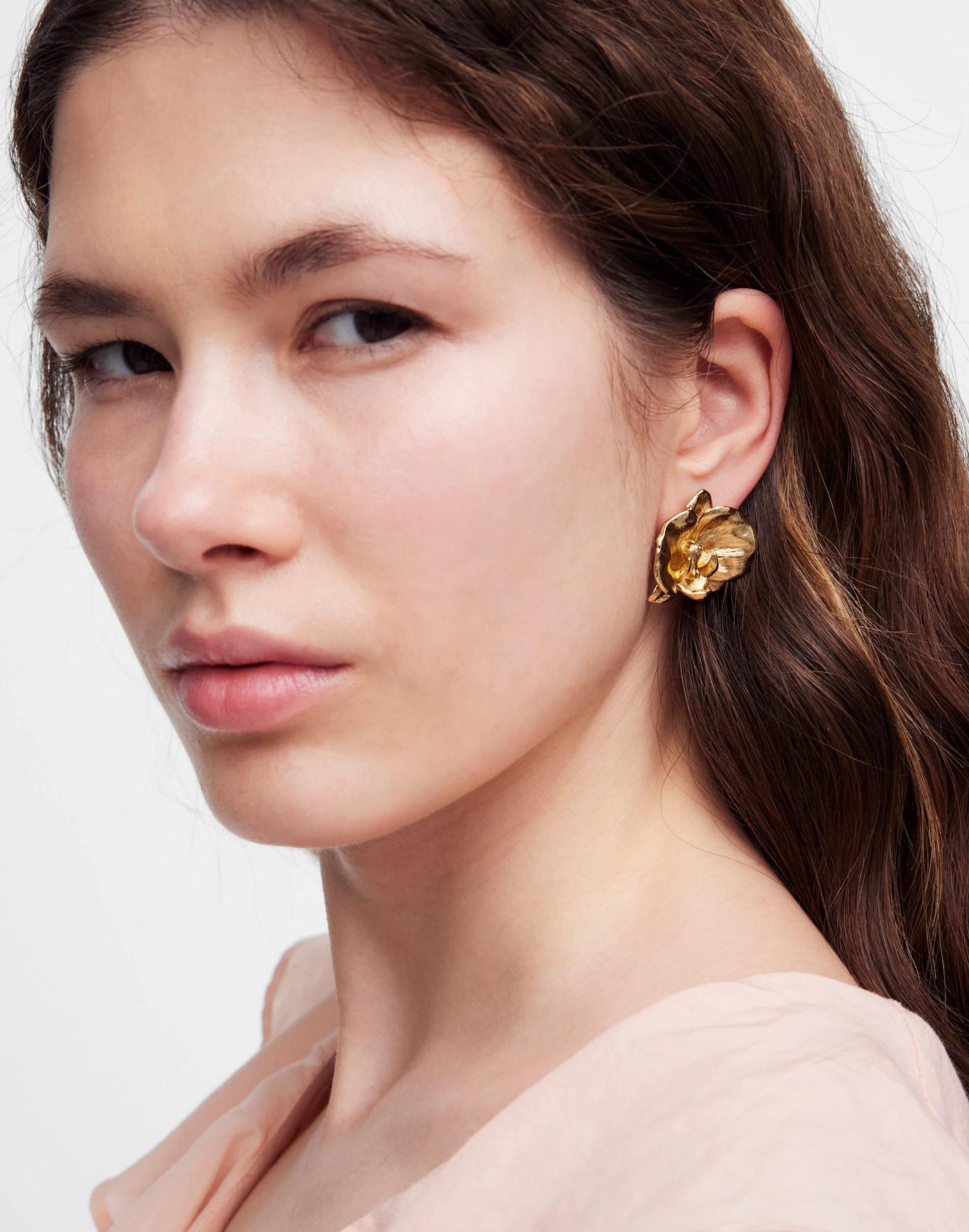 Orchid Statement Stud Earrings Product Image