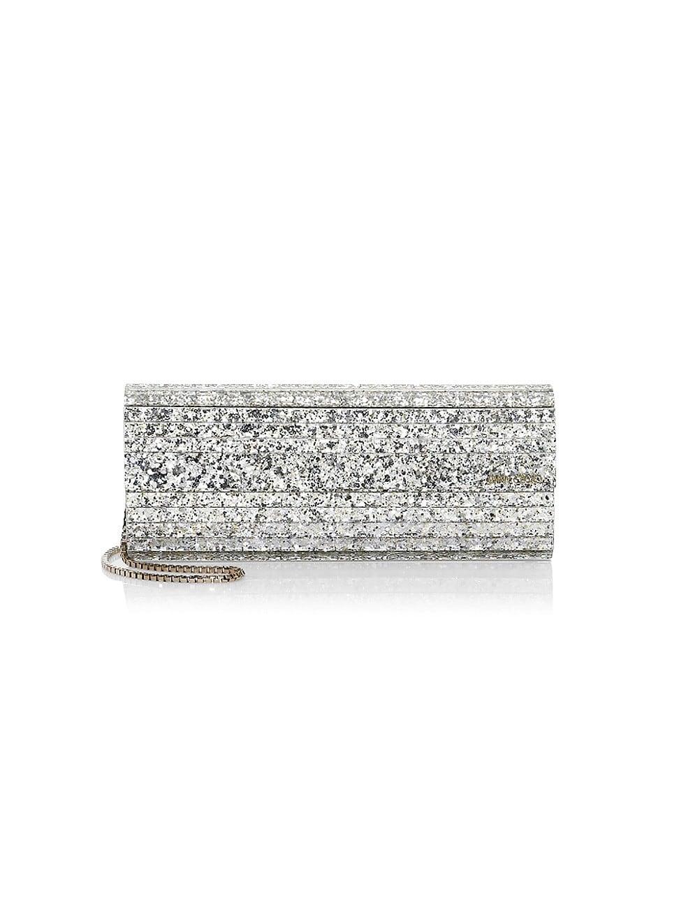 Womens Sweetie Metallic Glitter Acrylic Clutch Product Image