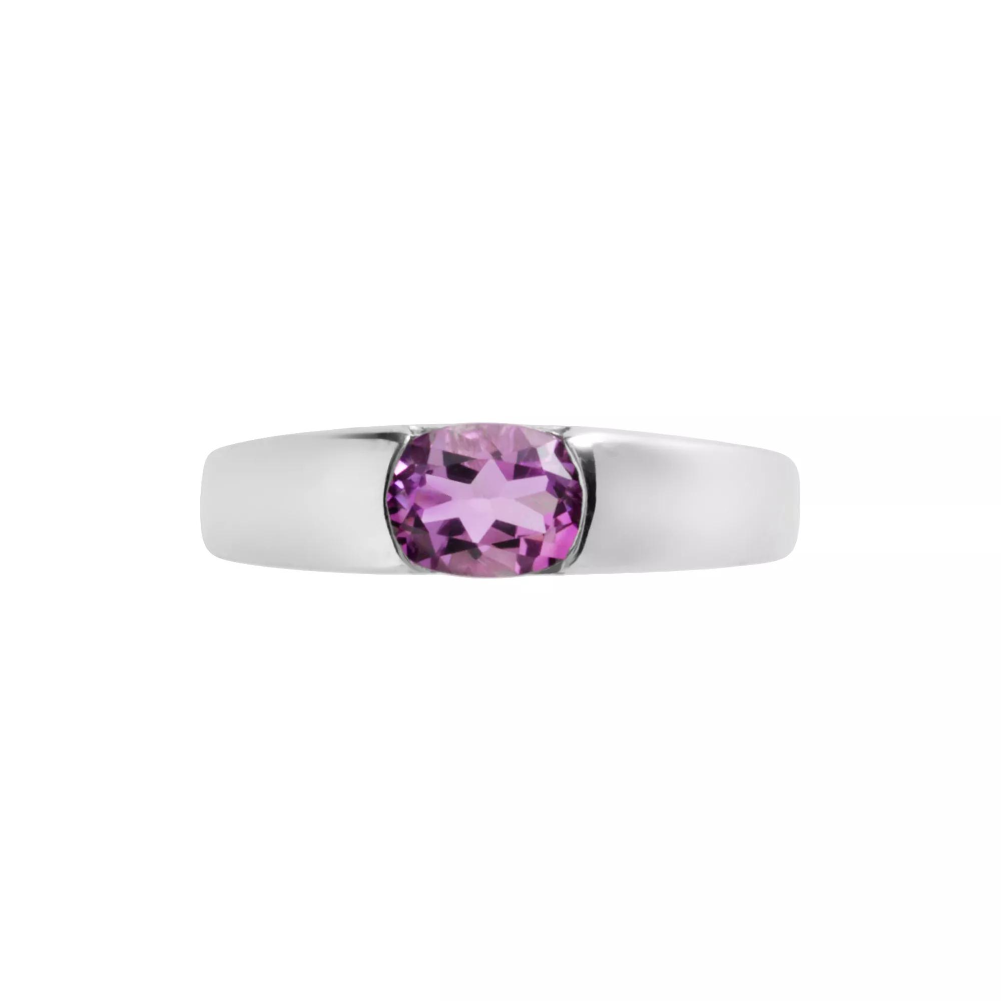 Traditions Jewelry Company Sterling Silver Round Amethyst Ring, Women's, Size: 8, Multicolor Product Image