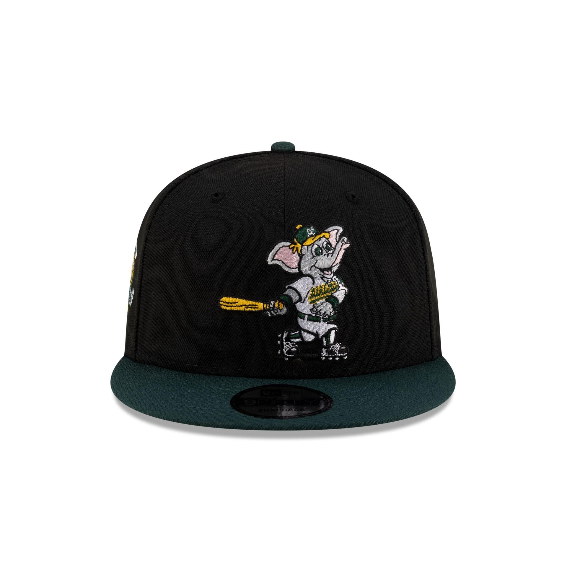 Athletics Mascot Black 9FIFTY Snapback Hat Male Product Image