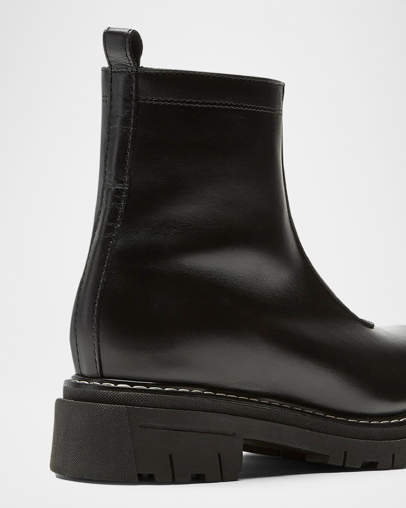 Deon Leather Zip-Up Ankle Booties Product Image