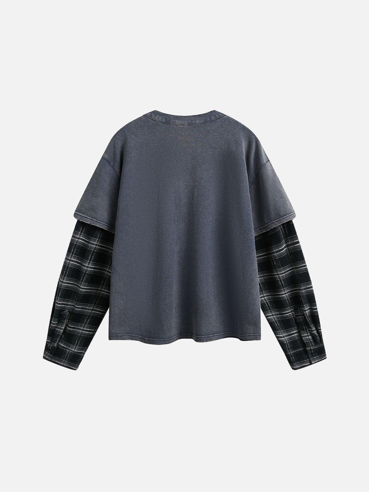 Aelfric Eden Plaid Layered Long Sleeve Tee Product Image