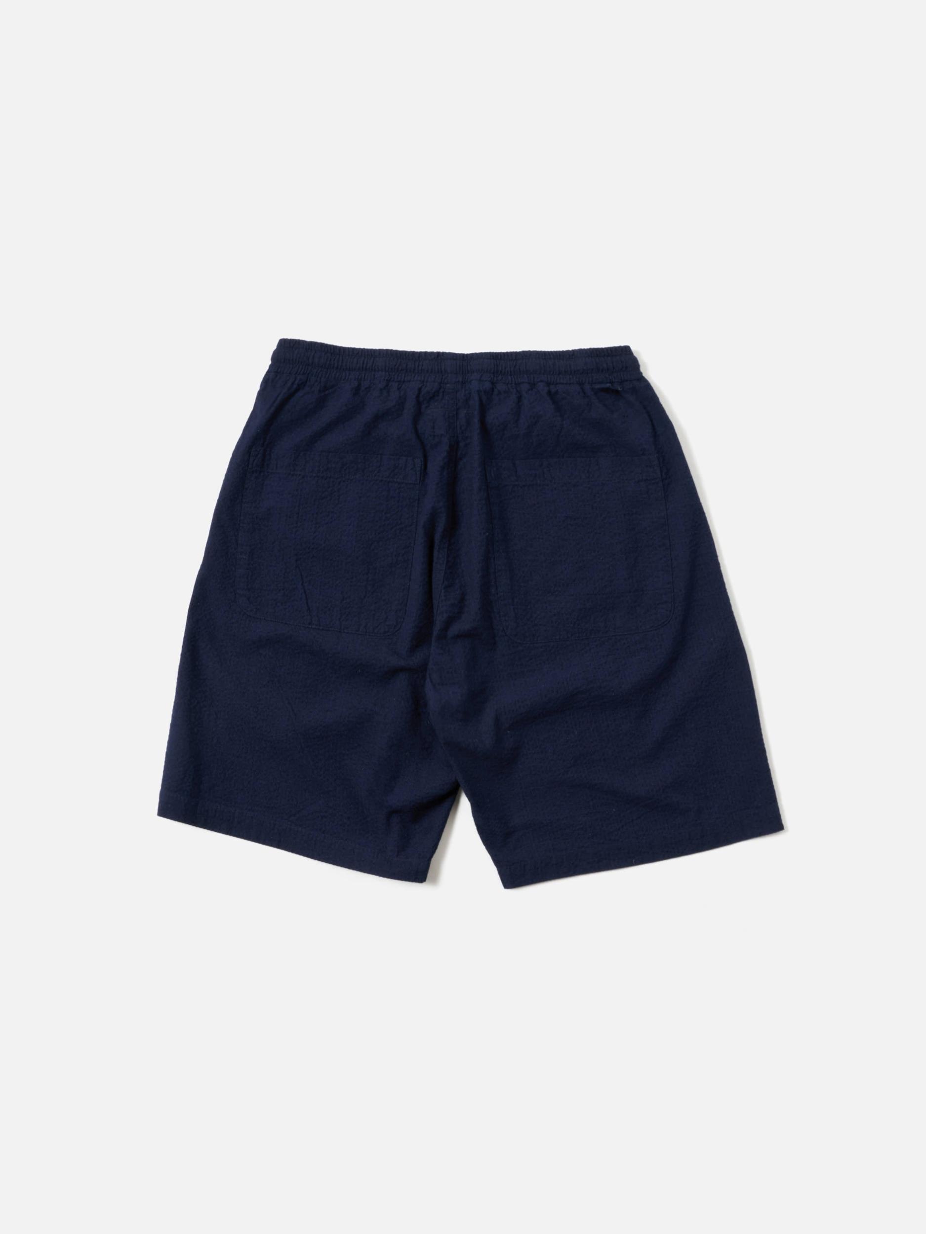 Washed Indigo Seersucker Simple Short Product Image