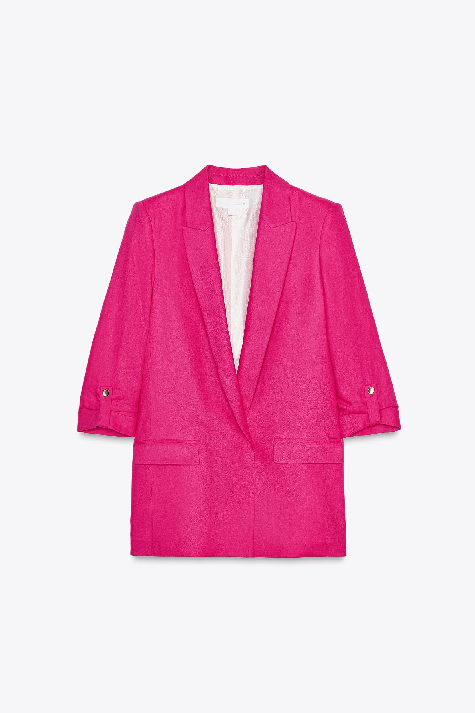 BLAZER WITH ROLLED-UP SLEEVES Product Image