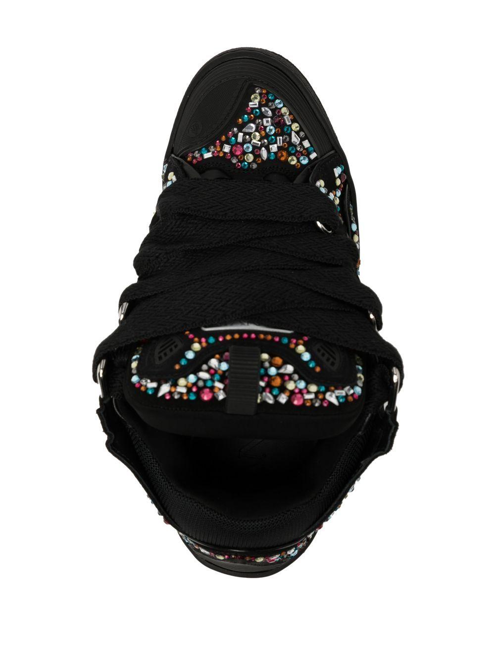 curb rhinestone sneakers  Product Image