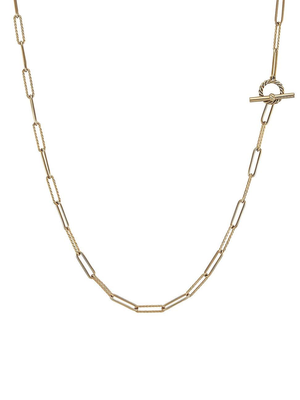 David Yurman Dy Madison Elongated Chain Necklace in 18K Yellow Product Image