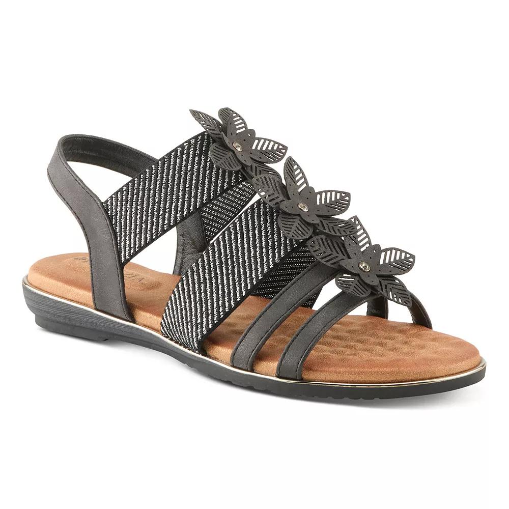 Patrizia Omana Women's Flat Slide Sandals, Size: 41, Black Product Image