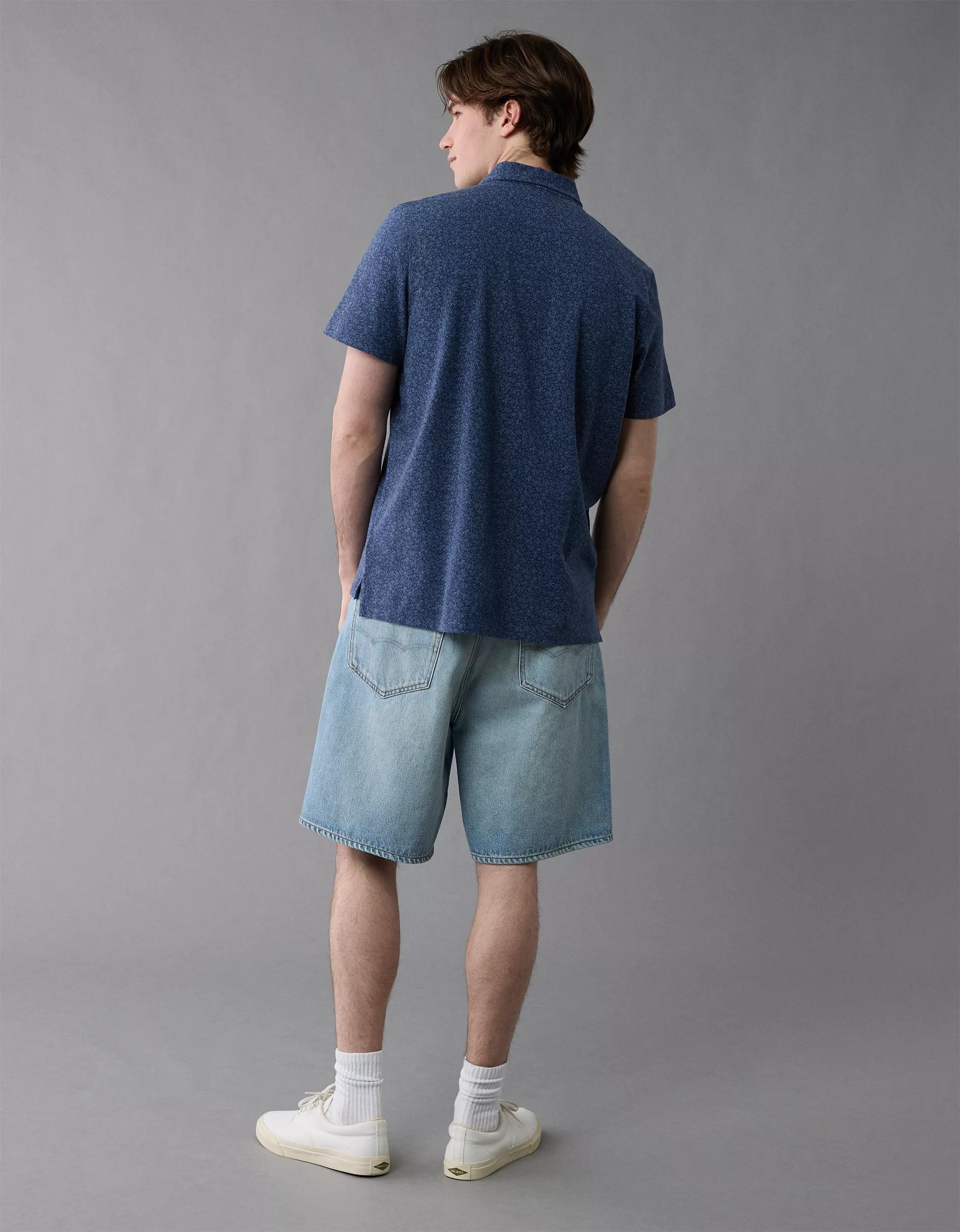 AE 24/7 Club Logo Printed Polo Shirt Product Image