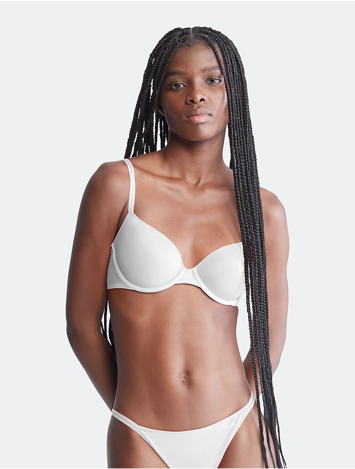 Calvin Klein Womens Sheer Marquisette Lightly Lined Demi Bra - Neutral Product Image