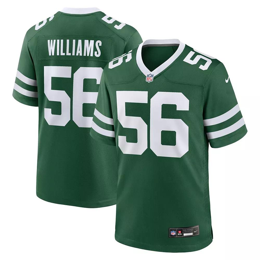 Nike Mens NFL New York Jets (Quincy Williams) Game Football Jersey | 67NM03T672-FNM Product Image