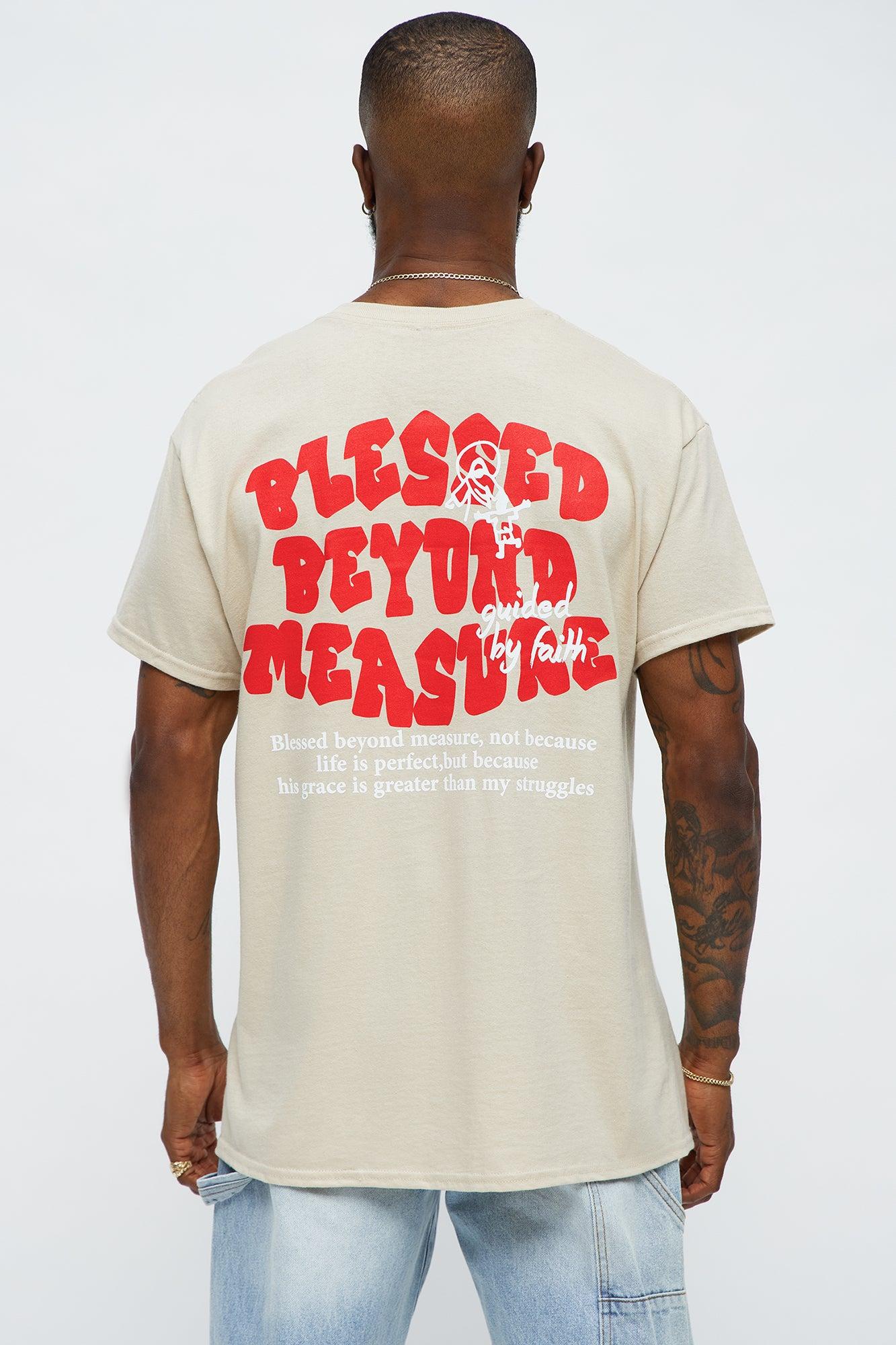 Blessed Beyond Pleasure Short Sleeve Tee - Sand Male Product Image