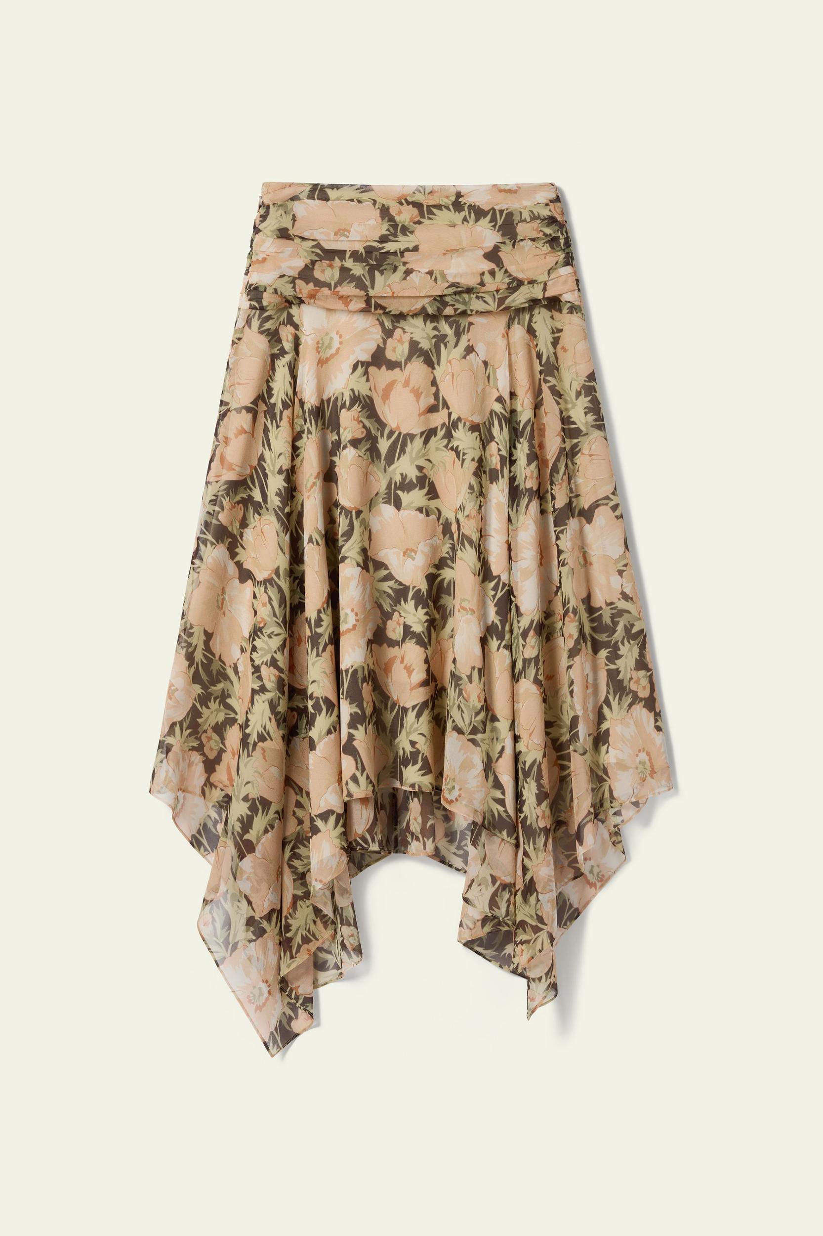 Poppy Parade Skirt - Made With Liberty Fabric Product Image