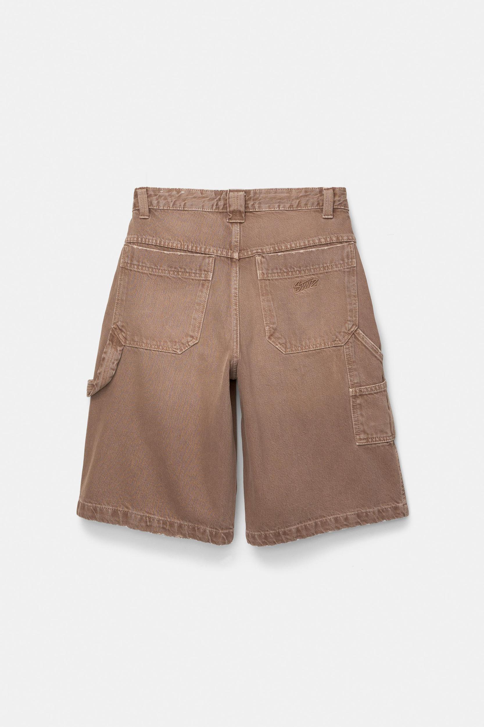 Brown carpenter Bermuda shorts Product Image