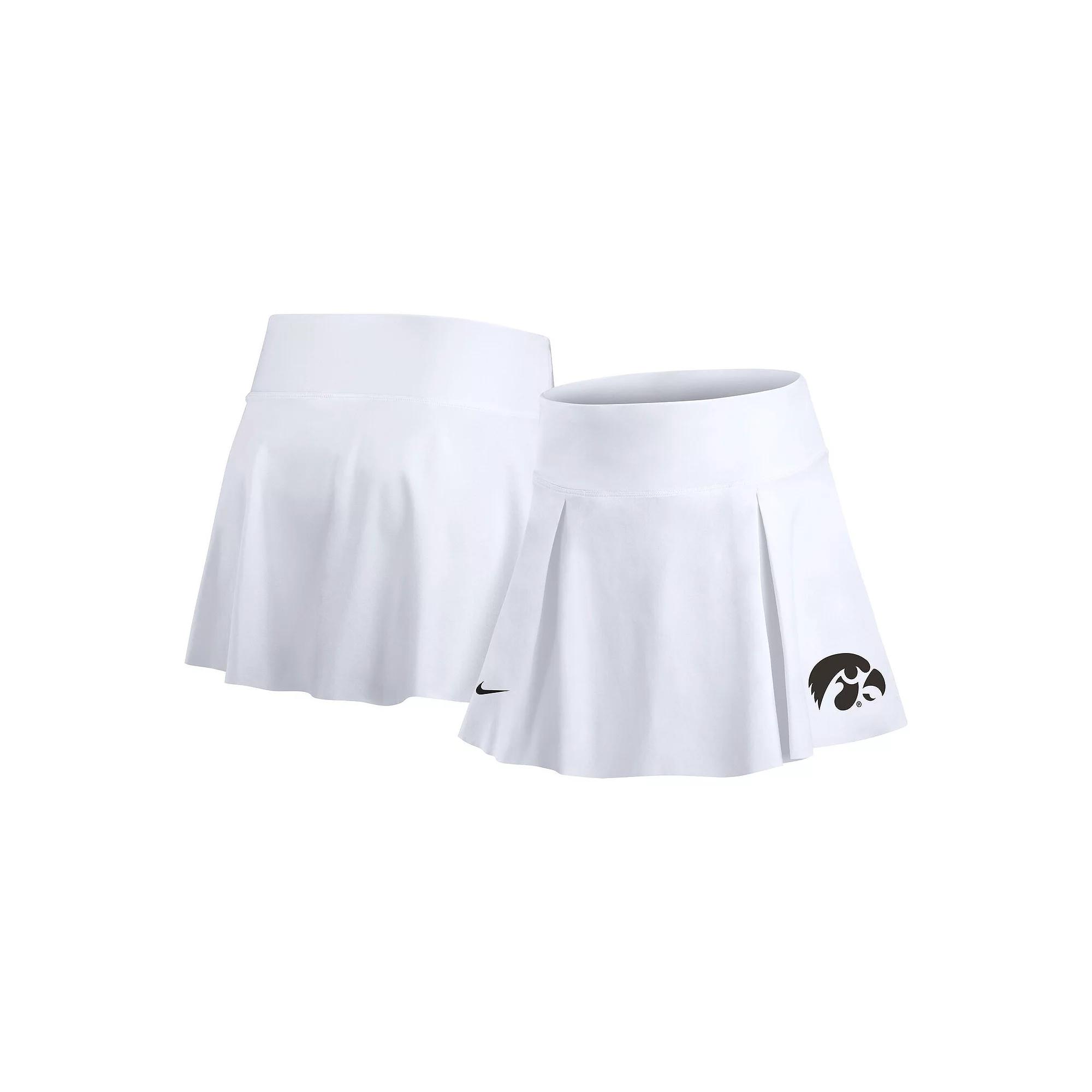 Women's Nike White Iowa Hawkeyes Tennis Skirt with Shorts,  Product Image