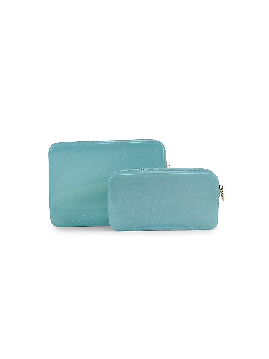 Womens Jelly Jellyish 2-Piece PVC Pouch Set Product Image