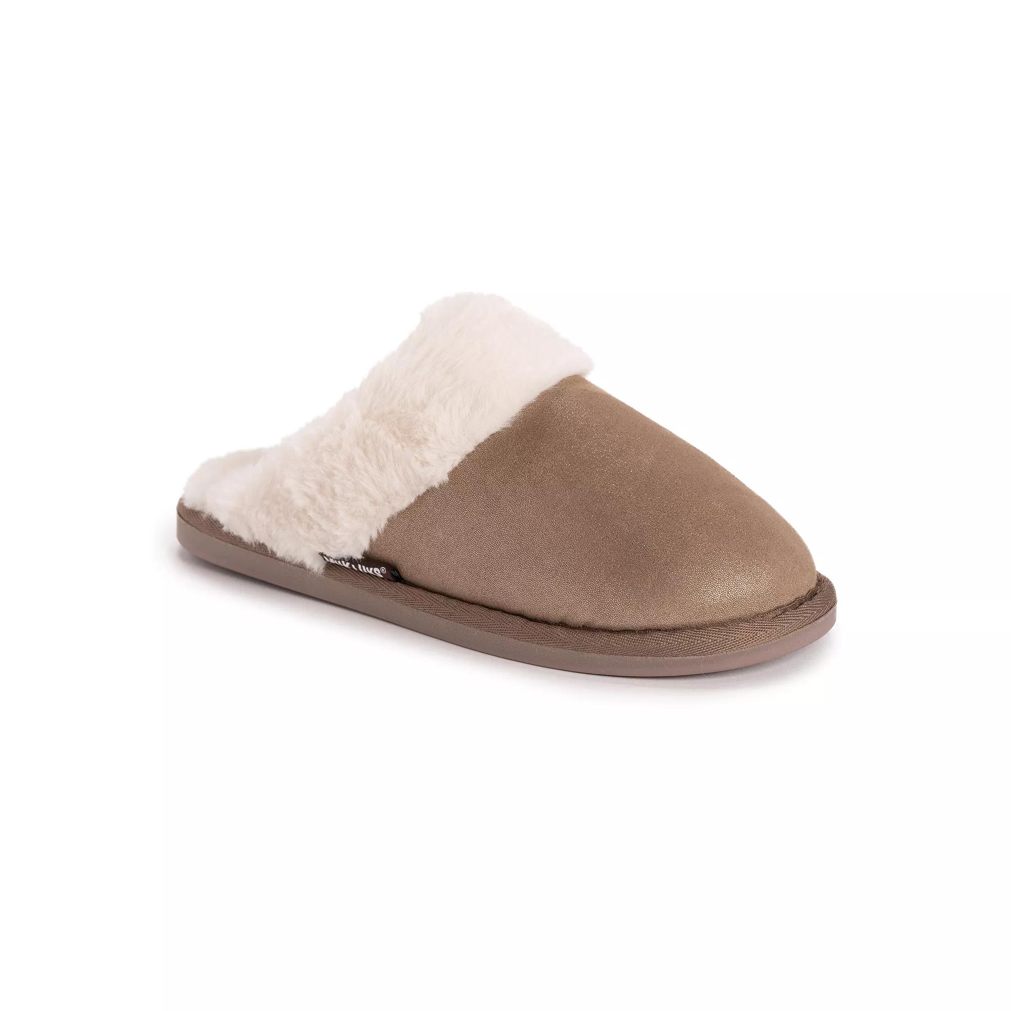 MUK LUKS Annika Womens Scuff Slippers Brown Product Image