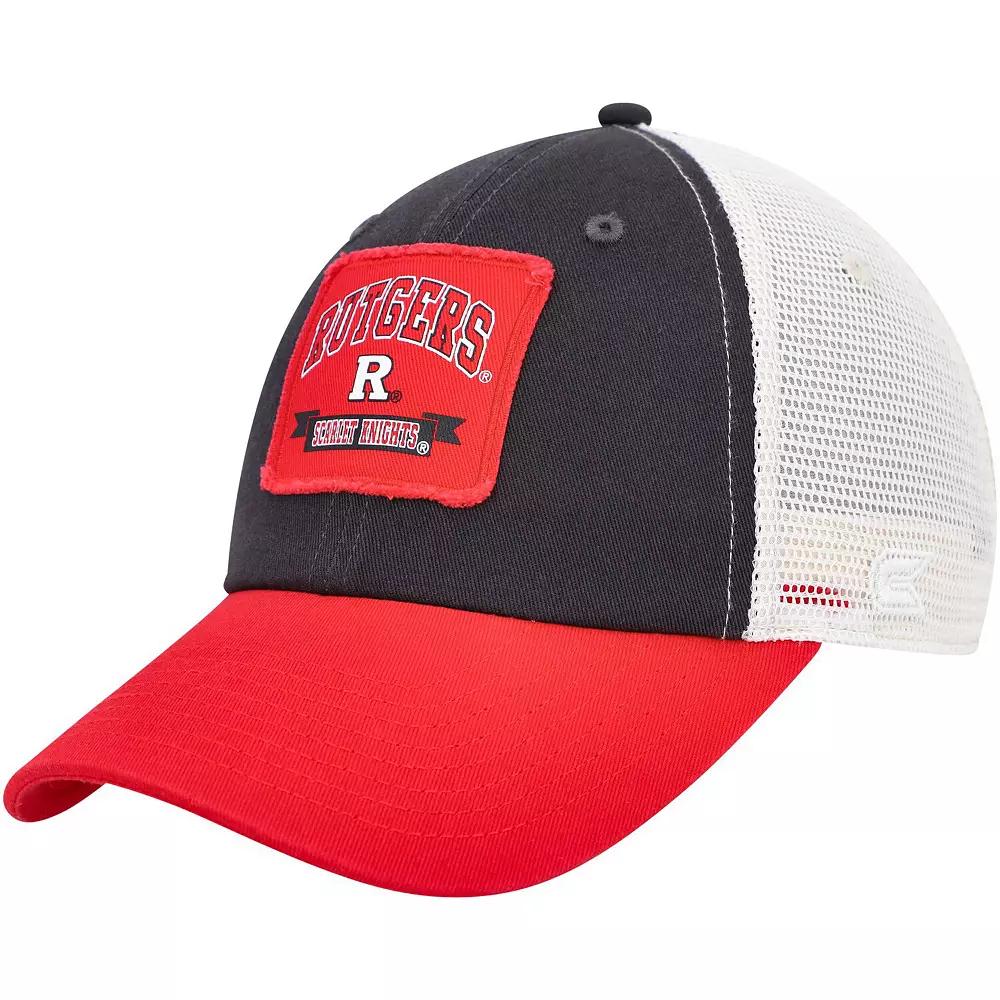 Men's Colosseum  Charcoal Rutgers Scarlet Knights Objection Snapback Hat Product Image