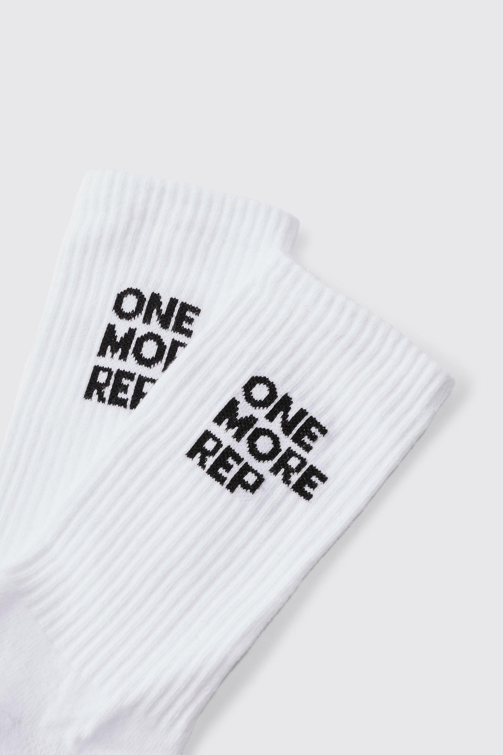 Man Active One More Rep Crew Socks | boohooMAN USA Product Image