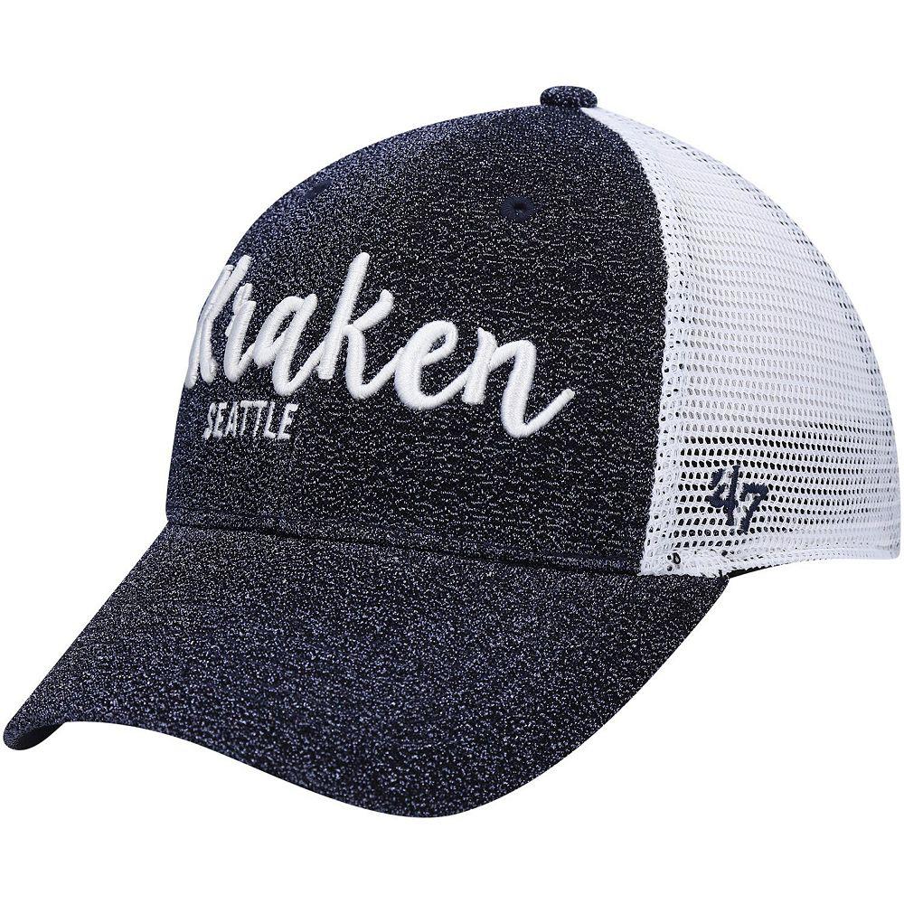 Men's '47 Deep Sea Blue Seattle Kraken Encore MVP Trucker Snapback Hat, Krk Blue Product Image