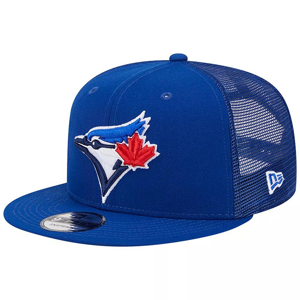 Men's New Era Royal Toronto Blue Jays Team Color Trucker 9FIFTY Snapback Hat, Jay Blue Product Image