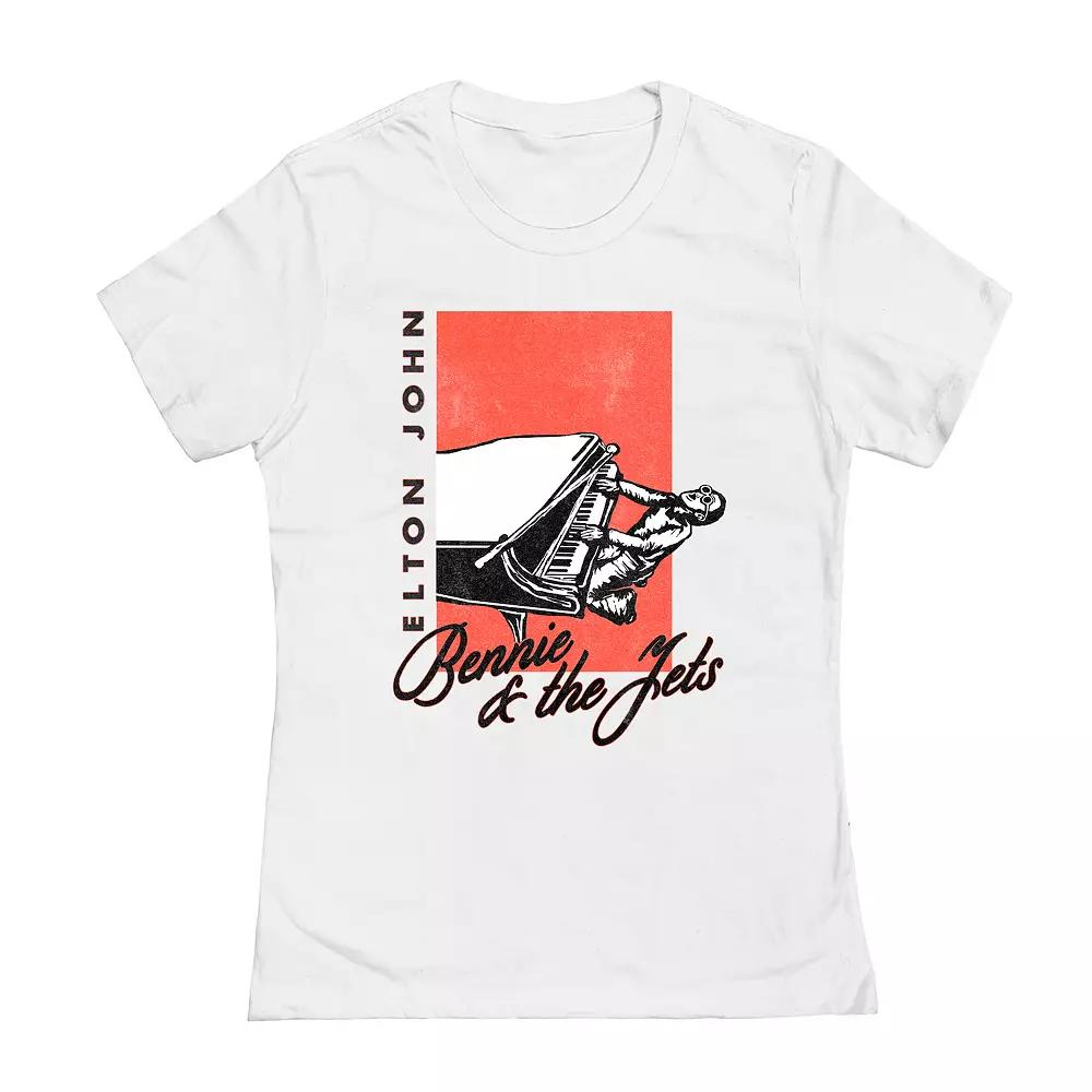 Juniors' Elton John Bennie Jets Graphic Tee, Girl's,  Product Image