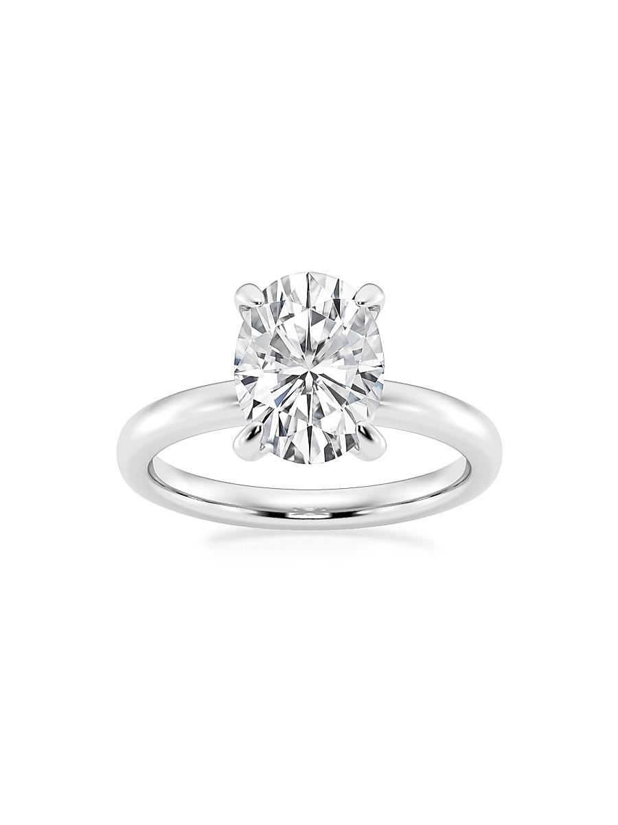 Womens Platinum & Oval Lab-Grown Diamond Solitaire Ring/0.50-5.00 TCW Product Image