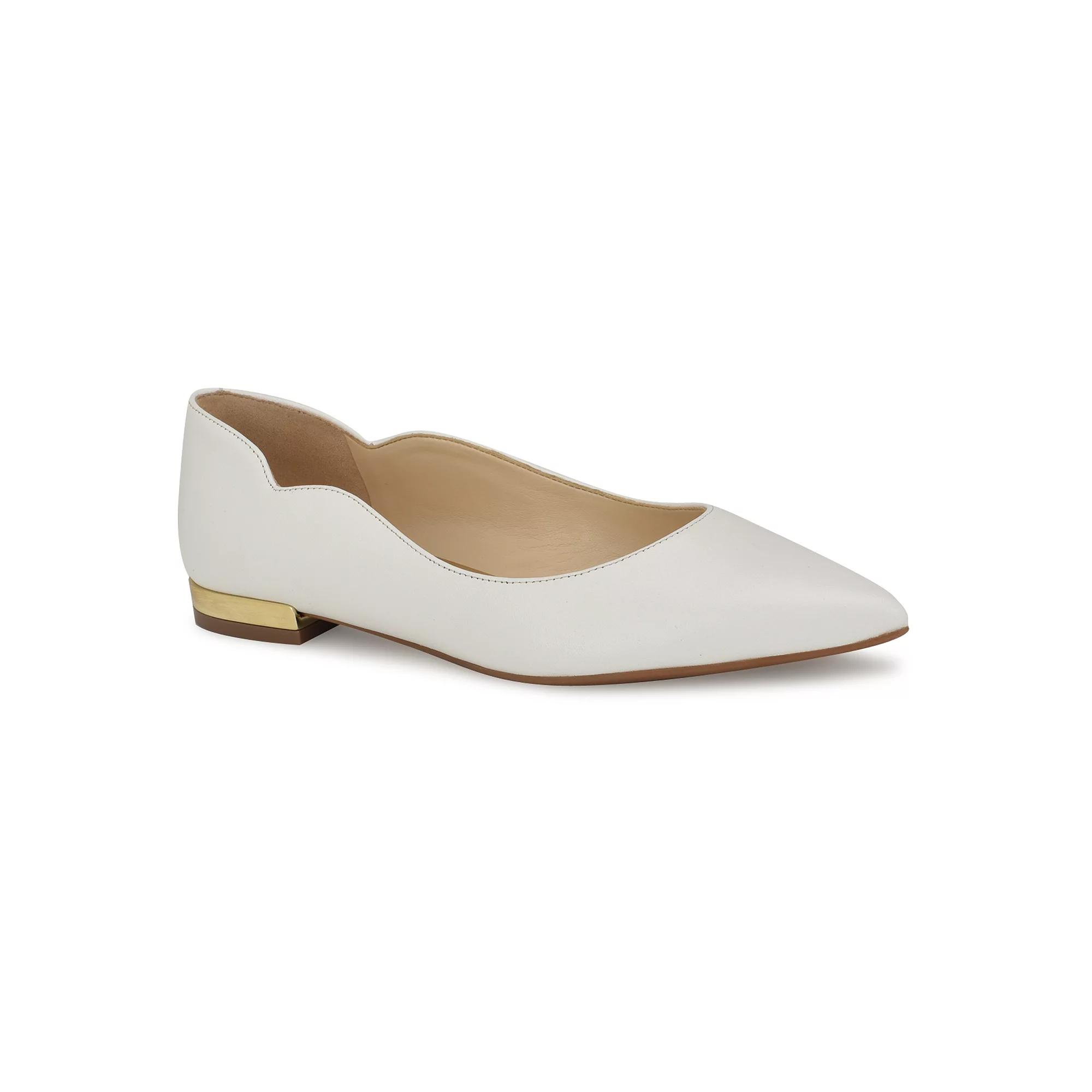 Nine West Lovlady Women's Leather Dress Flats,  Product Image