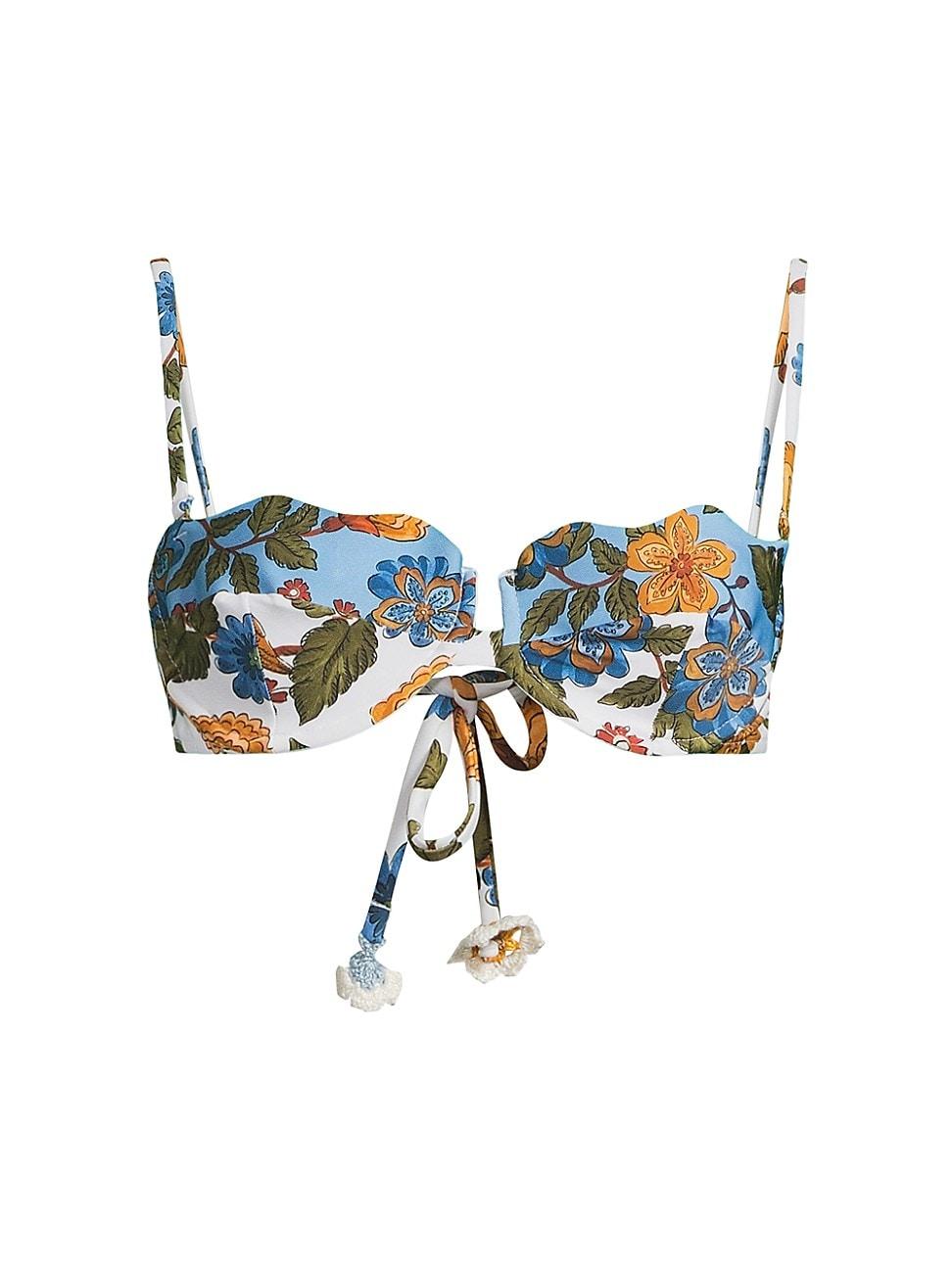 Womens Garden Scarf Underwire Bikini Top Product Image