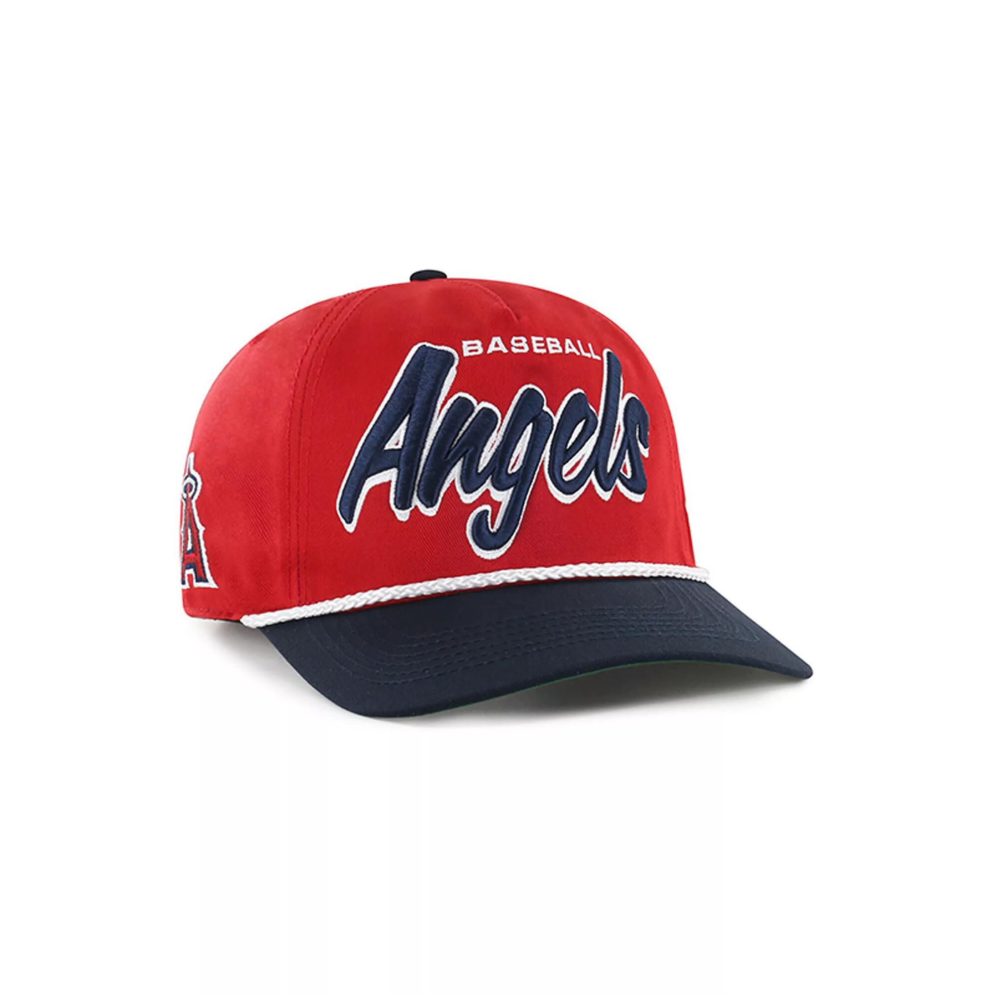 Men's '47 Red Los Angeles Angels Dropshadow Rope Hitch Adjustable Hat Product Image