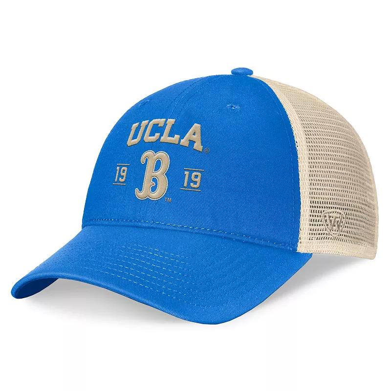 Men's Top of the World Blue UCLA Bruins Heritage Waylon Trucker Adjustable Hat Product Image