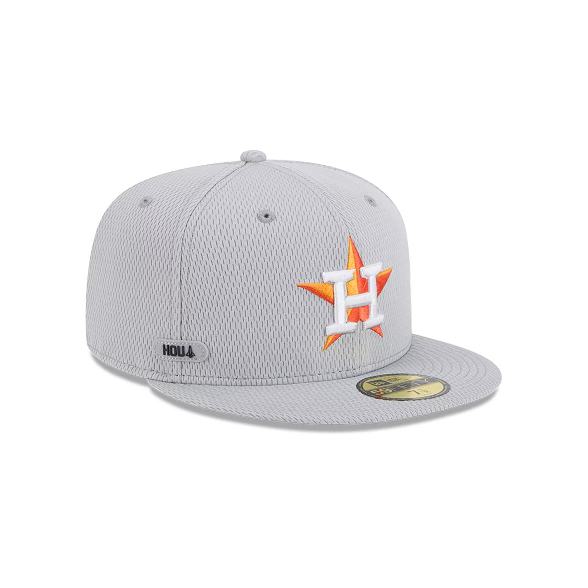 Men's New Era Gray Houston Astros 2025 MLB Clubhouse 59FIFTY Fitted Hat,  Product Image