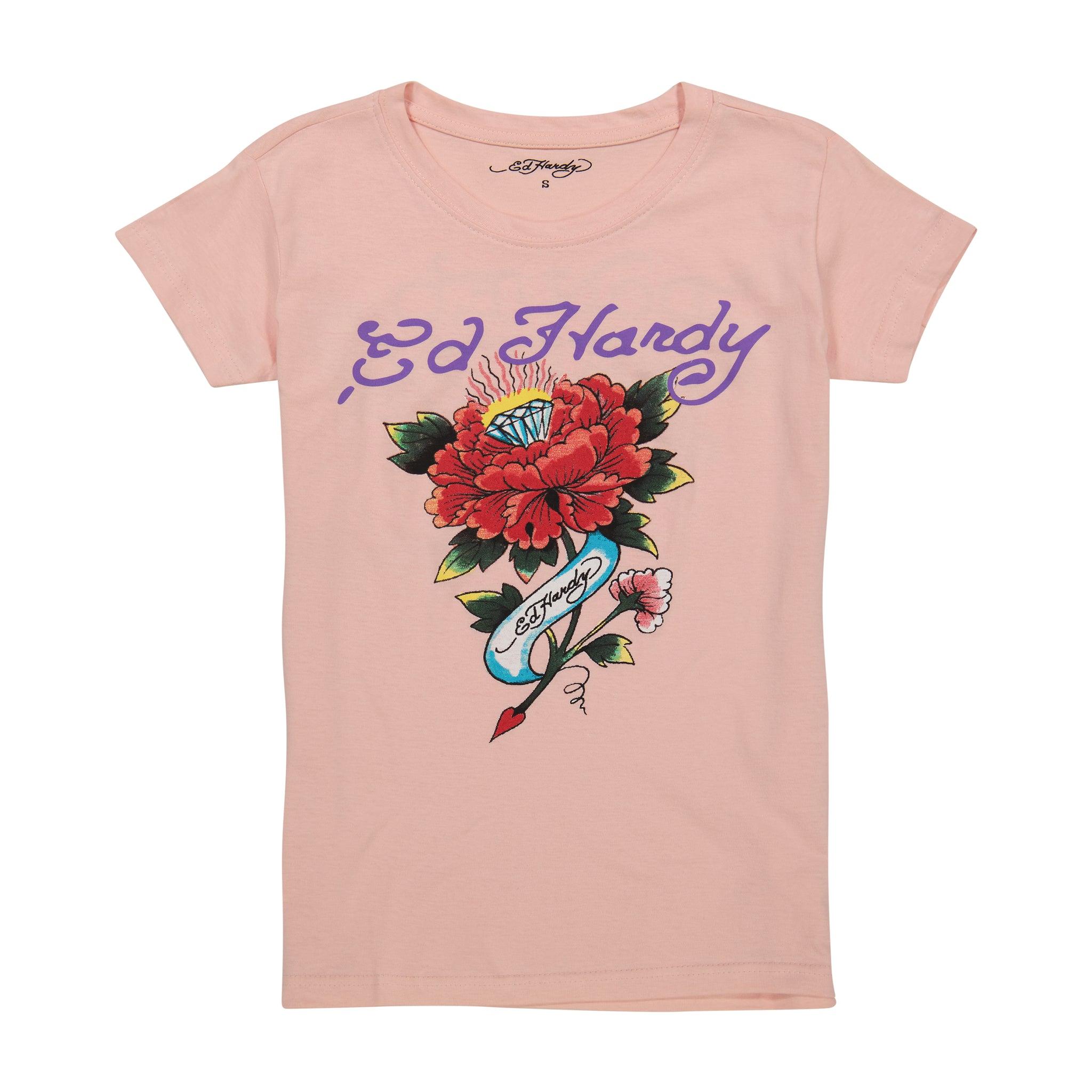 Diamond Flower Fitted Tee Product Image