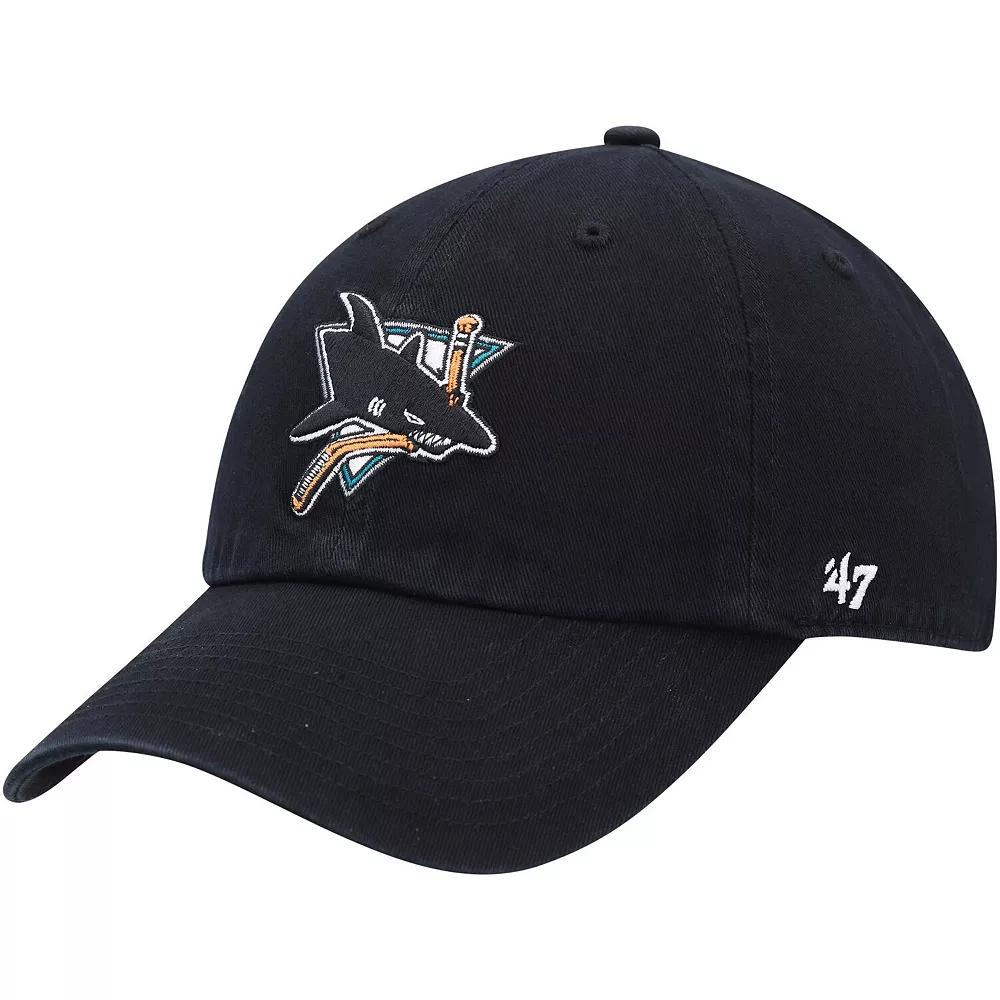 Women's '47 Black San Jose Sharks Clean Up Adjustable Hat, Sks Black Product Image