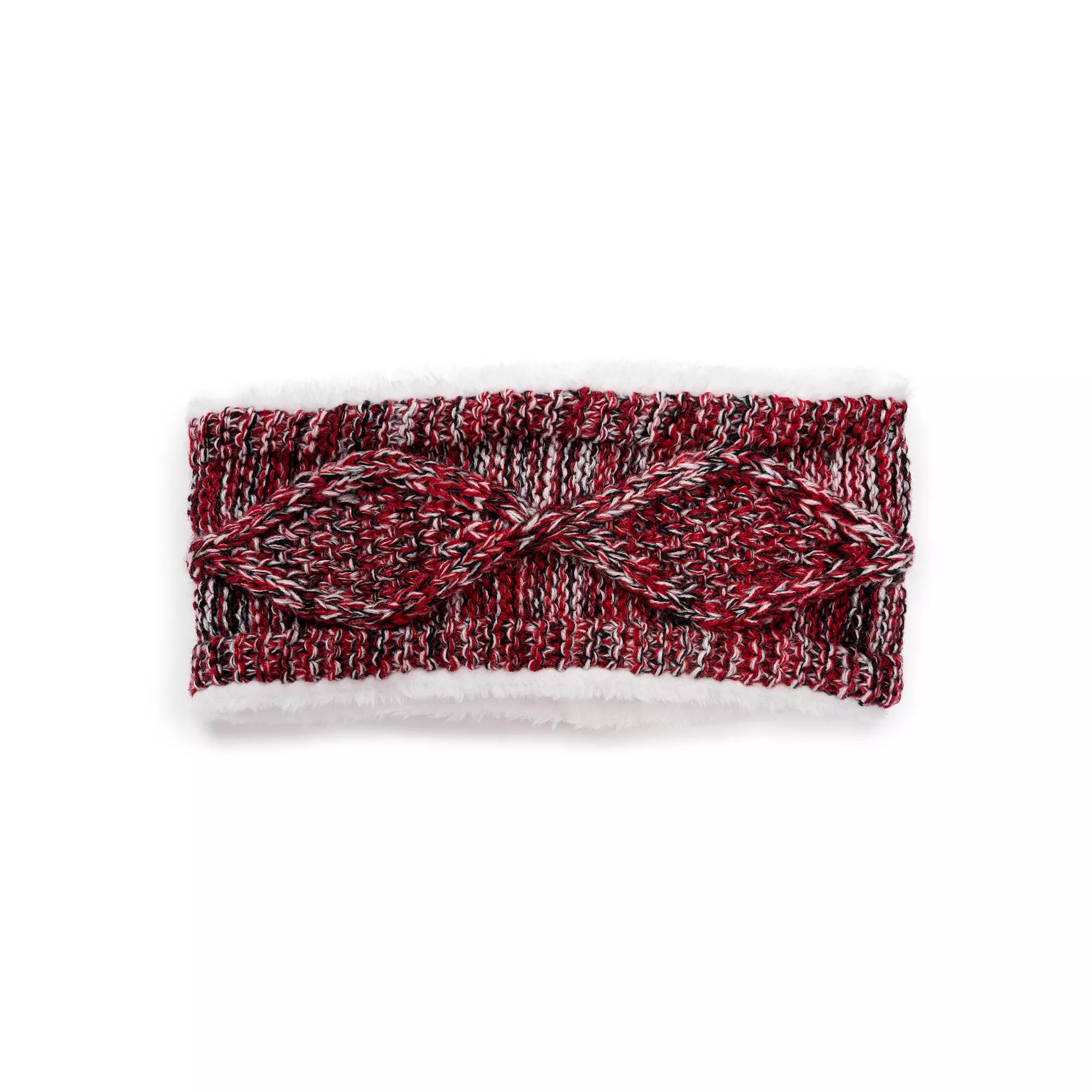 Women's MUK LUKS Cable Knit Headband, Licorice Product Image