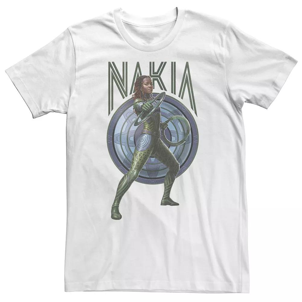 Big & Tall Marvel Wakanda Forever Nakia Blue Shield Tee, Men's,  Product Image