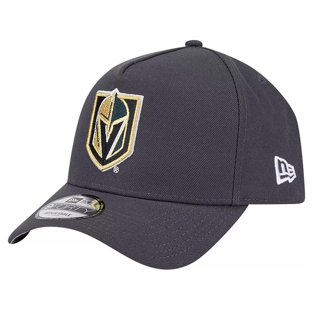 Men's New Era Gray Vegas Golden Knights Core A-Frame 9FORTY Adjustable Hat, Lvk Grey Product Image